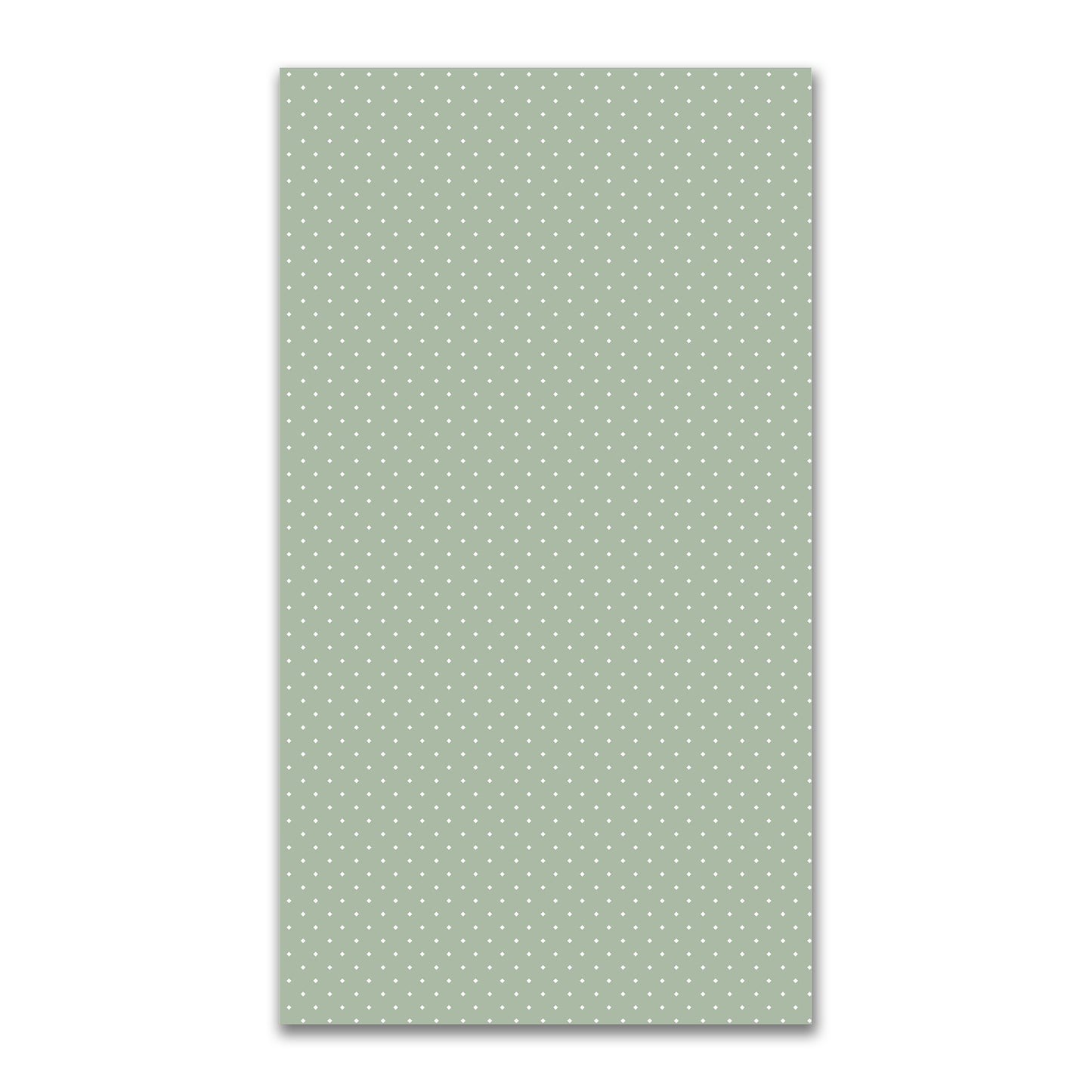 Spun Polyester Fabric with White Diamonds on Green #FASP-1052-102