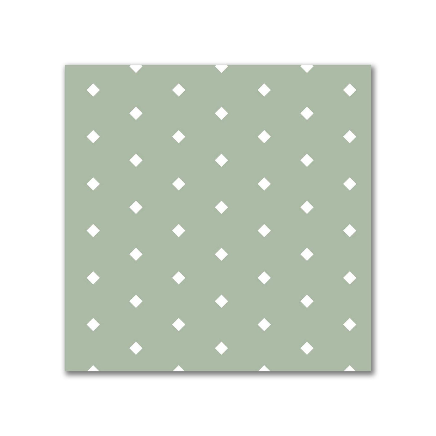 Spun Polyester Fabric with Fine White Diamonds on Green #FASP-1052-112