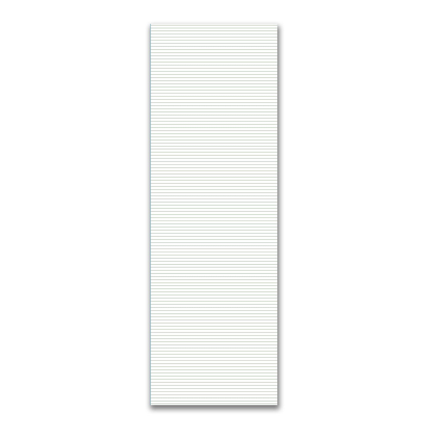 White Spun Polyester Fabric with Fine Green Stripes #FASP-1052-151