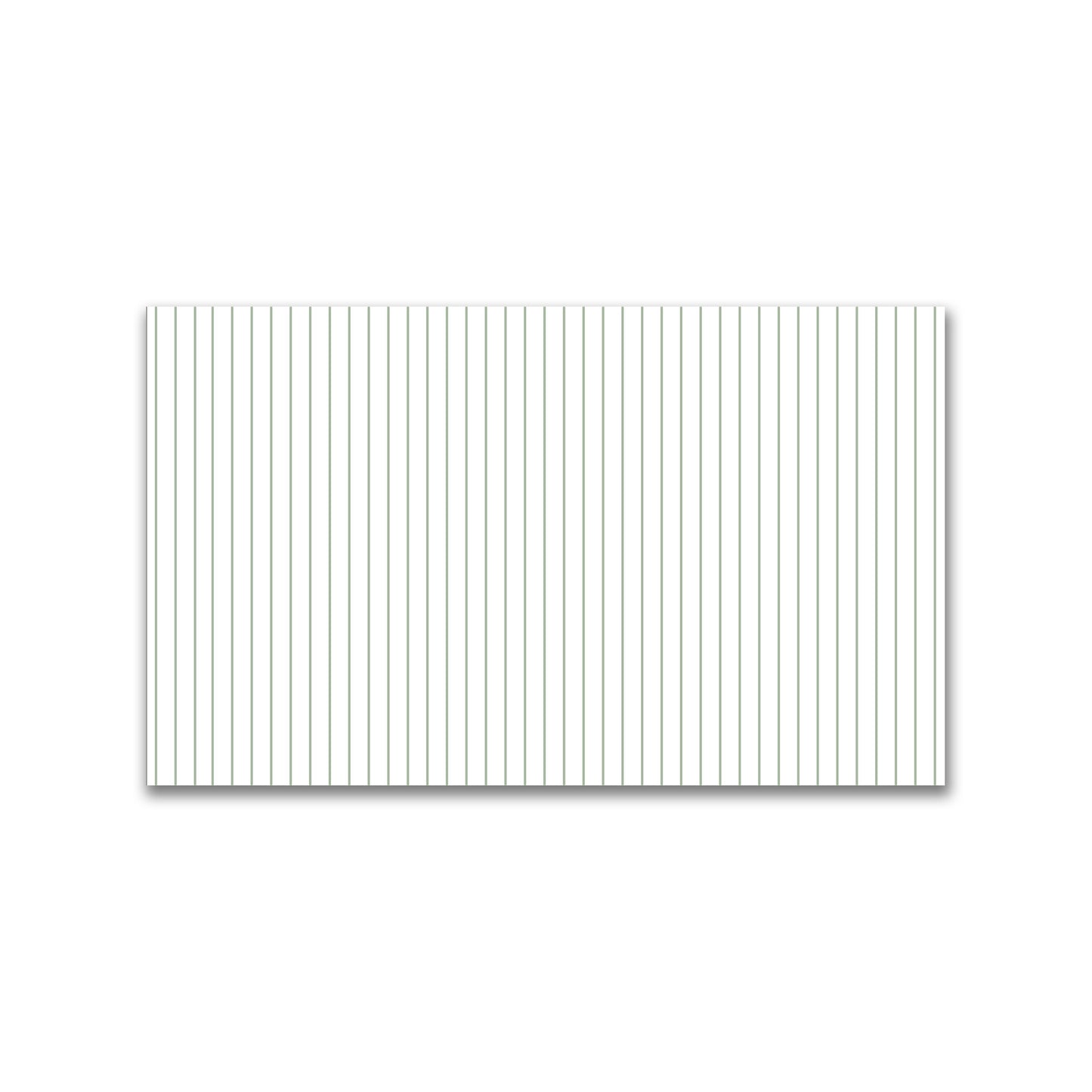 White Spun Polyester Fabric with Fine Green Stripes #FASP-1052-151