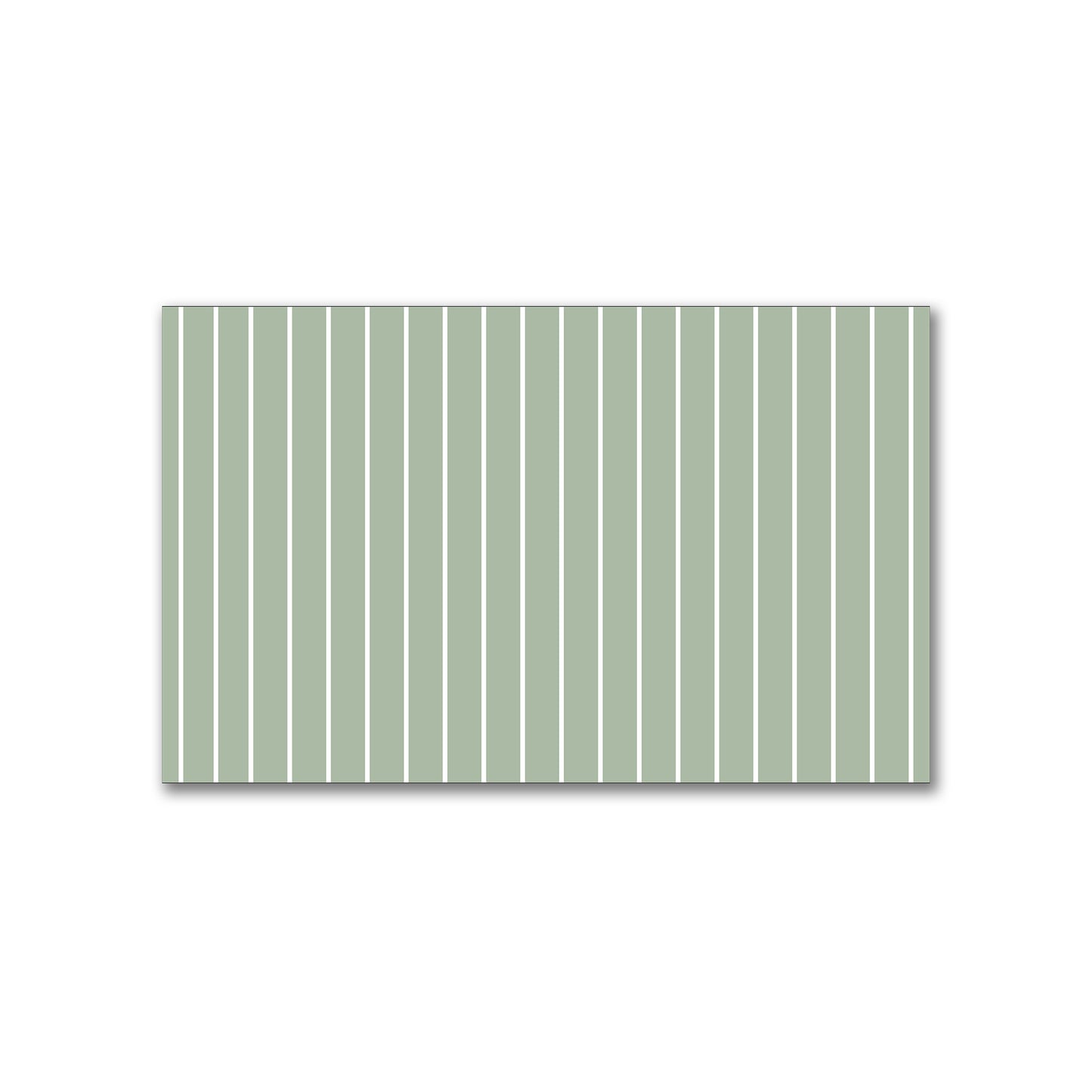 Spun Polyester Fabric with Fine White Stripes on Green #FASP-1052-152