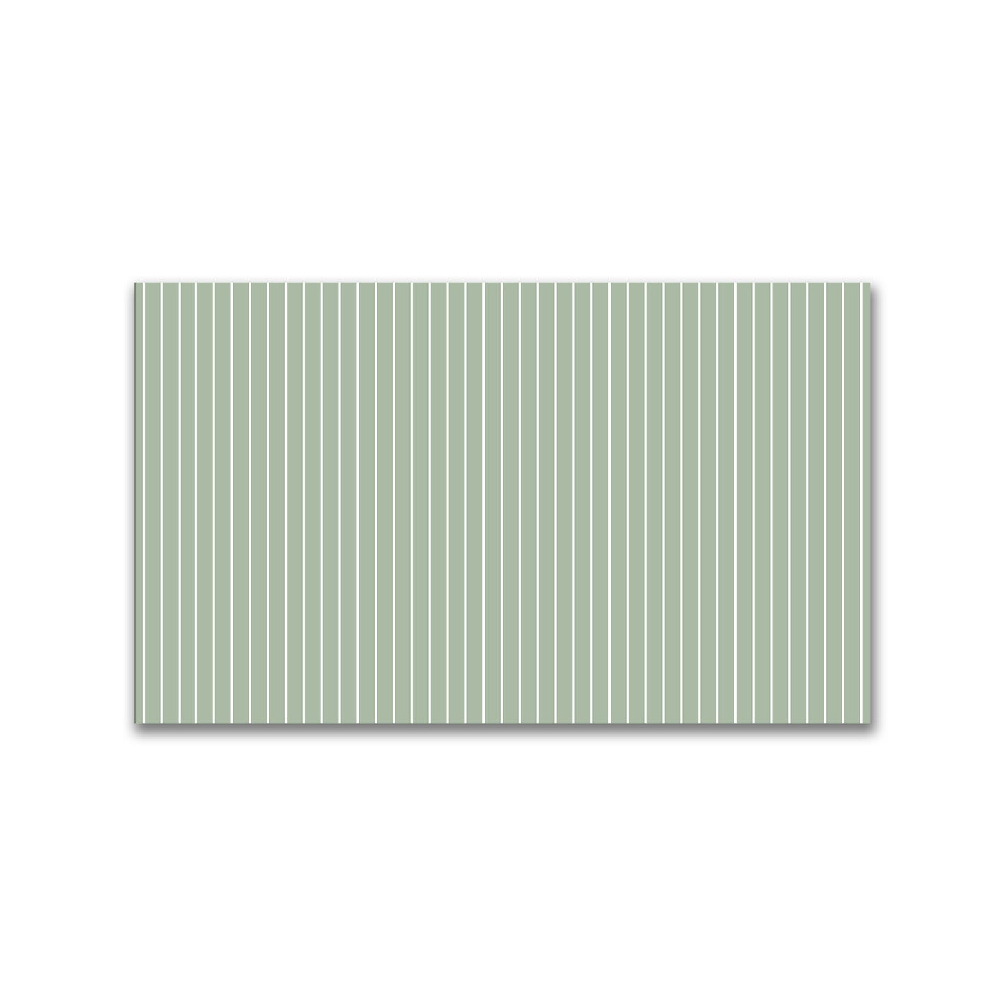 Spun Polyester Fabric with Fine White Stripes on Green #FASP-1052-152