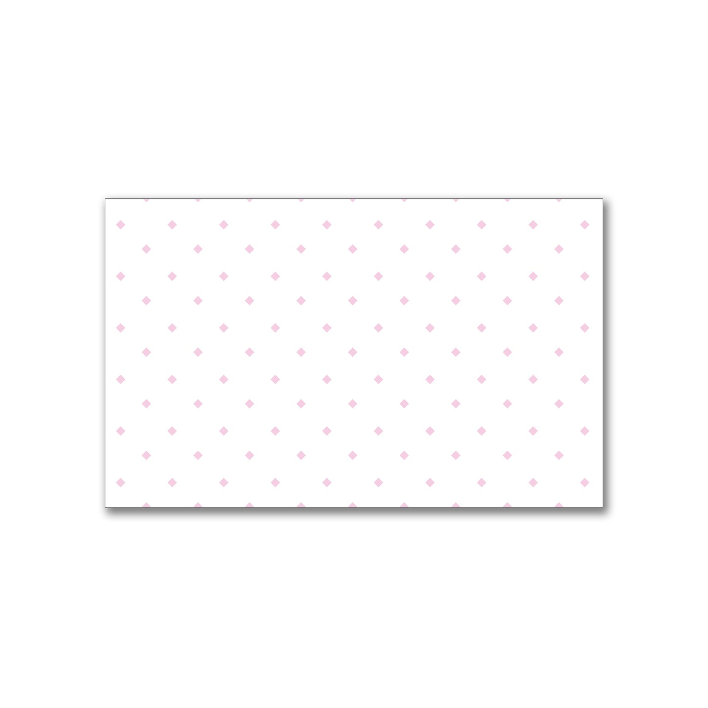 White Spun Polyester Fabric with Pink Diamonds #FASP-1081-101