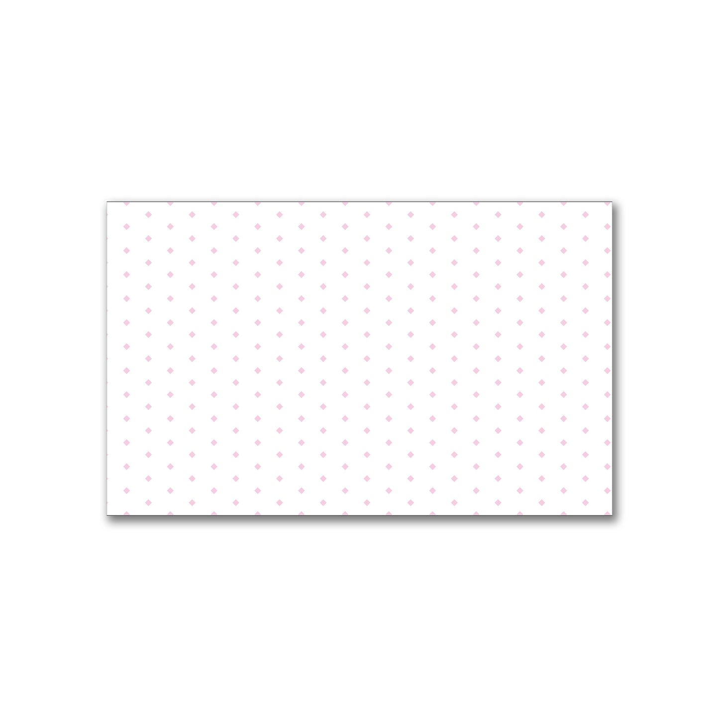 White Spun Polyester Fabric with Fine Pink Diamonds #FASP-1081-111