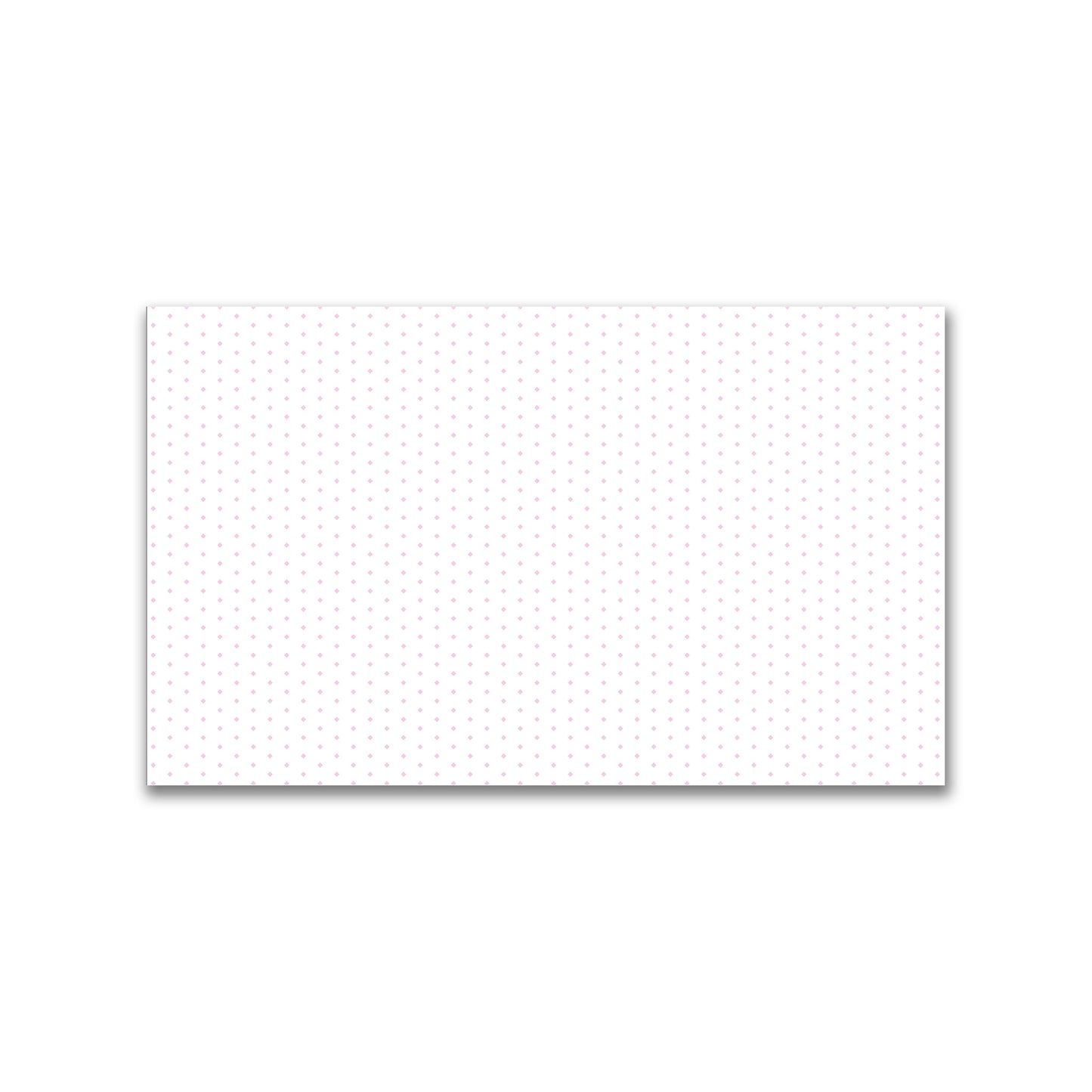 White Spun Polyester Fabric with Fine Pink Diamonds #FASP-1081-111
