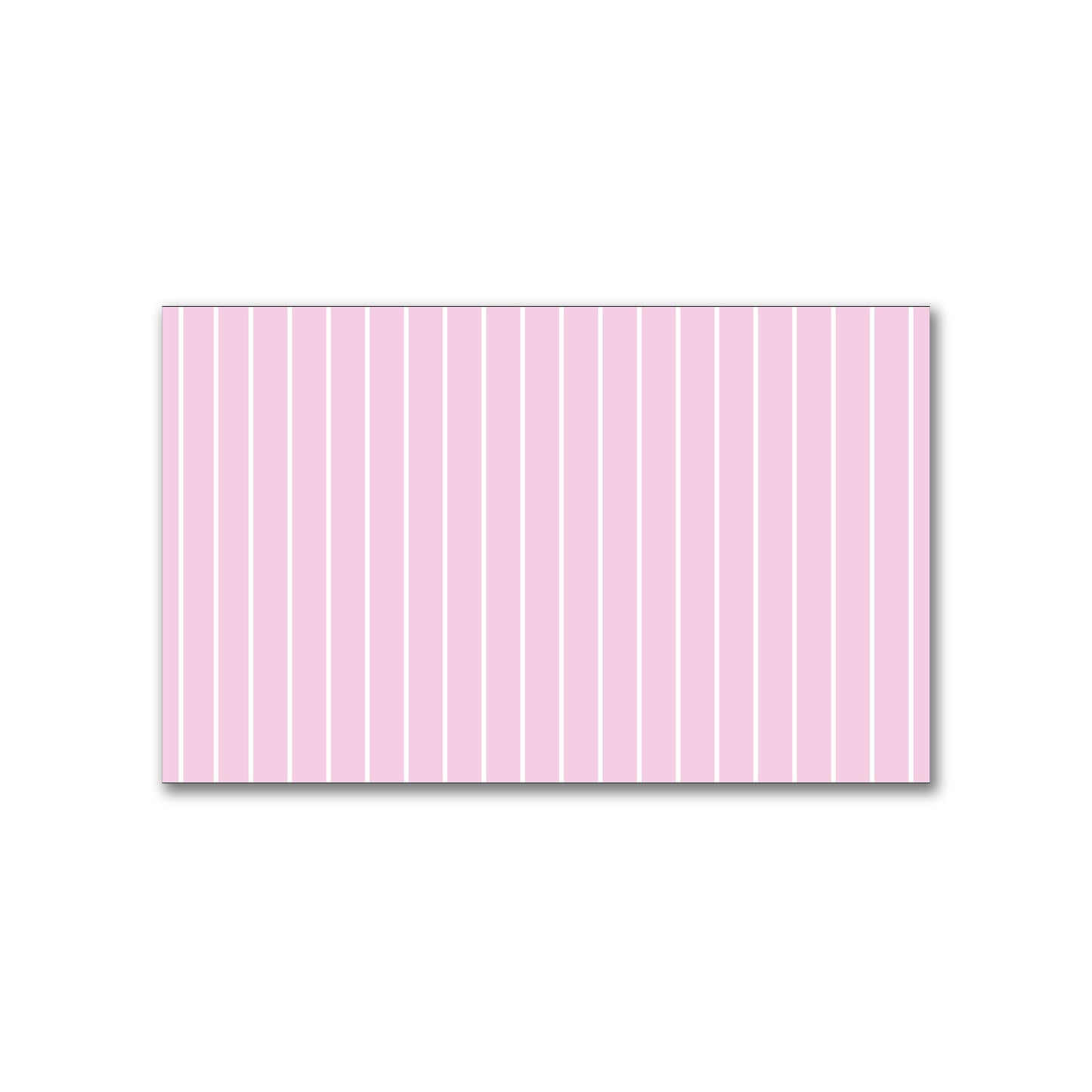Spun Polyester Fabric with Fine White Stripes on Pink #FASP-1081-152