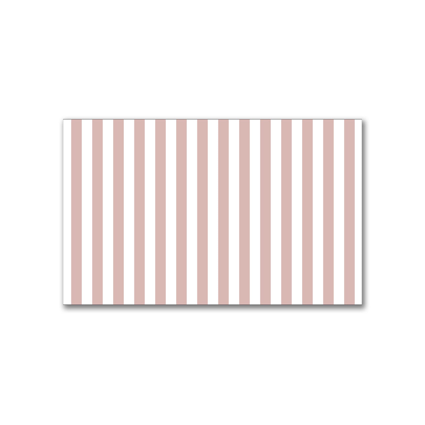 White Spun Polyester Fabric with Salmon Bars #FASP-1139-051