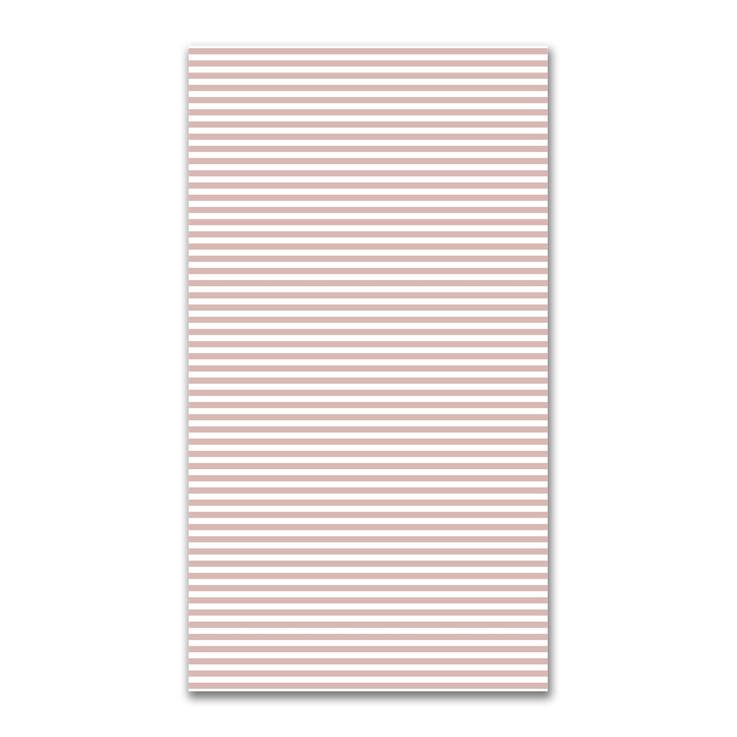 White Spun Polyester Fabric with Salmon Bars #FASP-1139-051