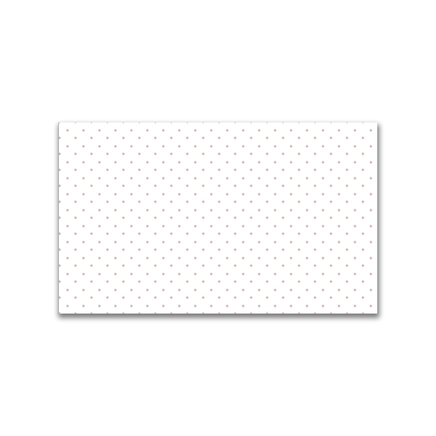 White Spun Polyester Fabric with Salmon Diamonds #FASP-1139-101