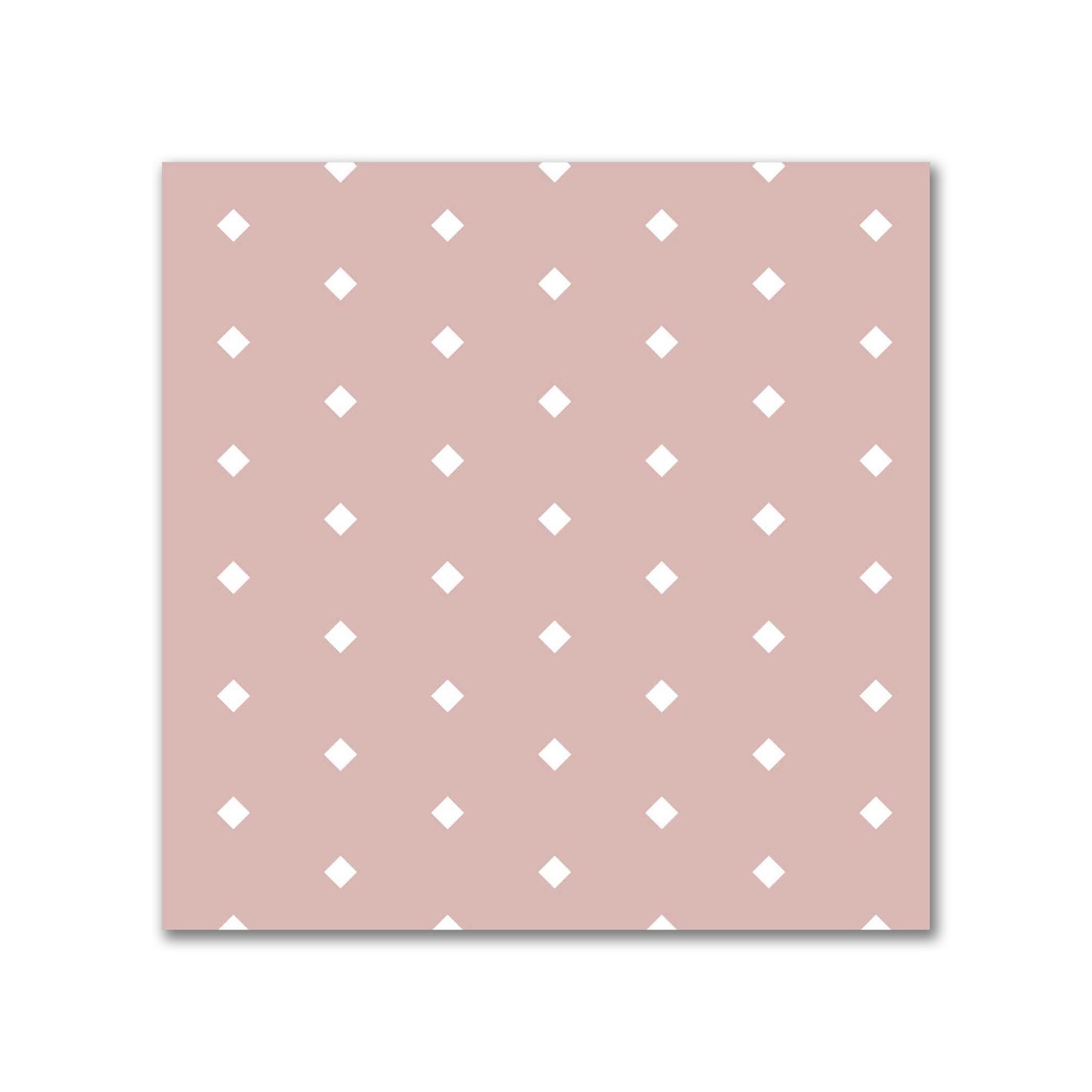 Spun Polyester Fabric with Fine White Diamonds on Salmon #FASP-1139-112