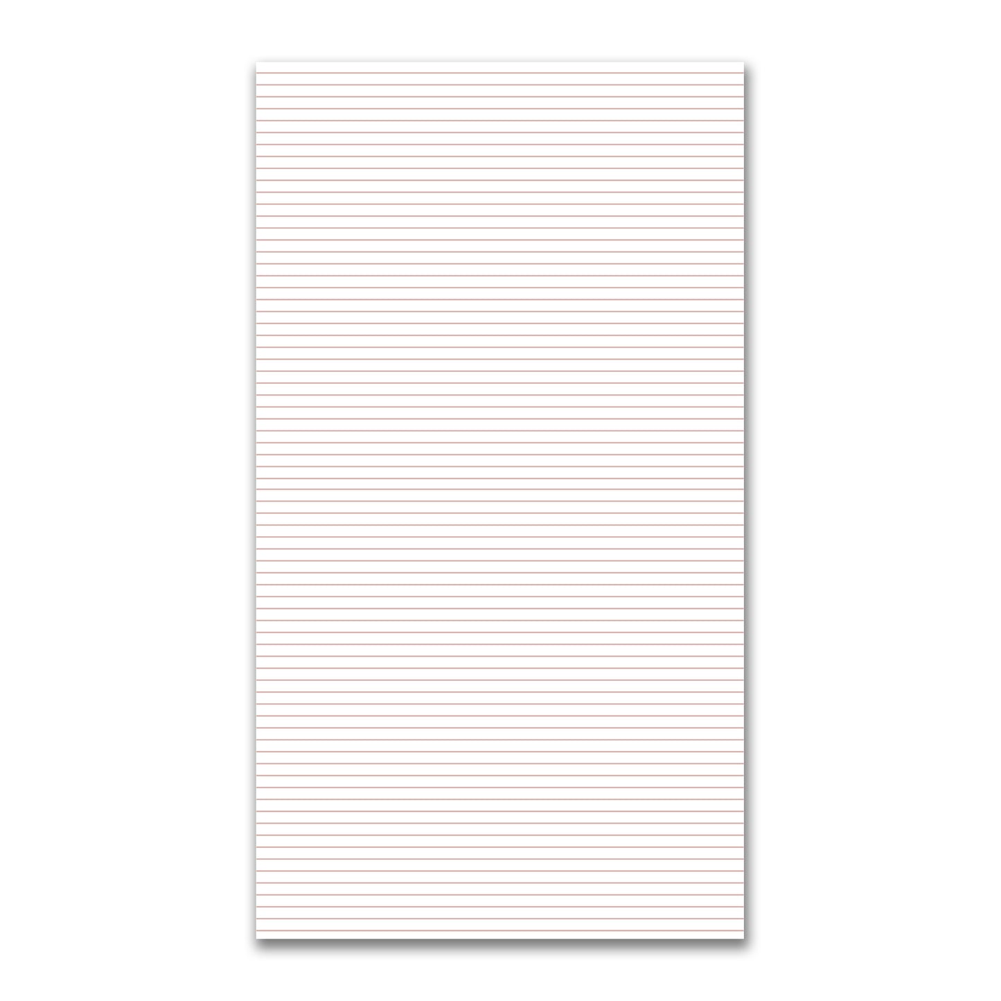White Spun Polyester Fabric with Fine Salmon Stripes #FASP-1139-151