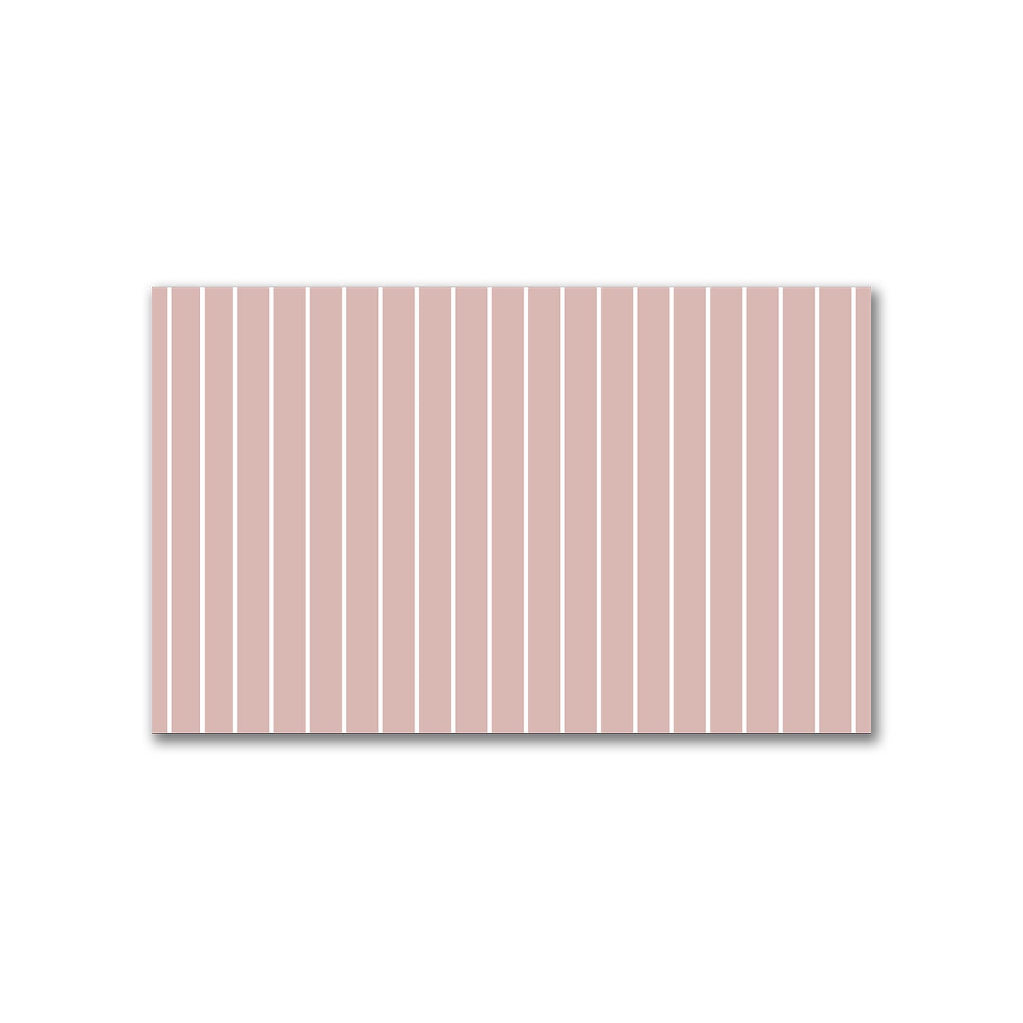 Spun Polyester Fabric with Fine White Stripes on Salmon #FASP-1139-152