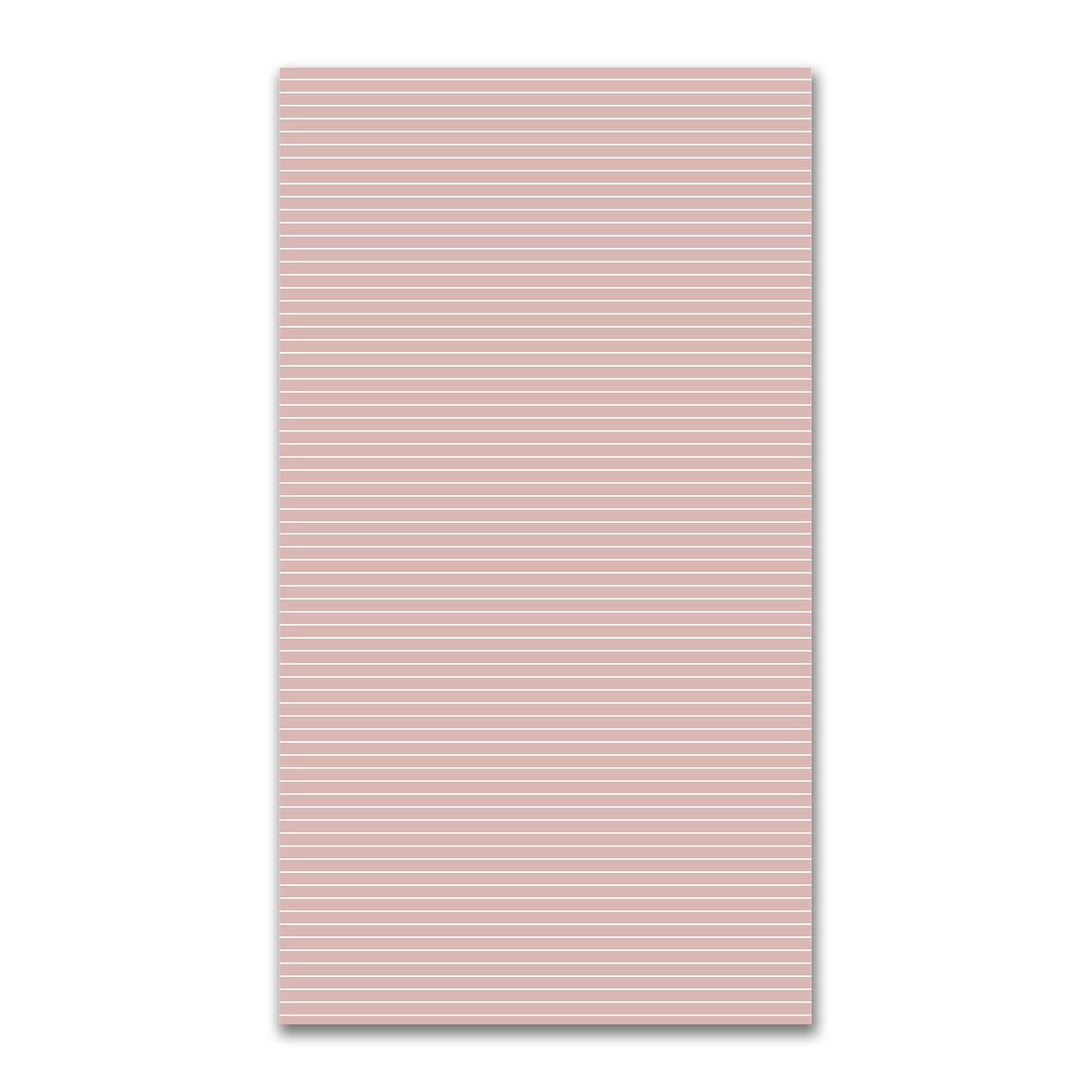 Spun Polyester Fabric with Fine White Stripes on Salmon #FASP-1139-152