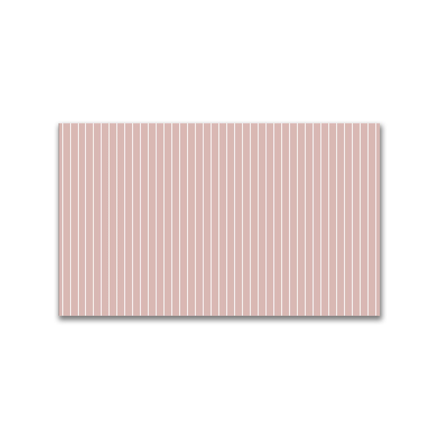 Spun Polyester Fabric with Fine White Stripes on Salmon #FASP-1139-152