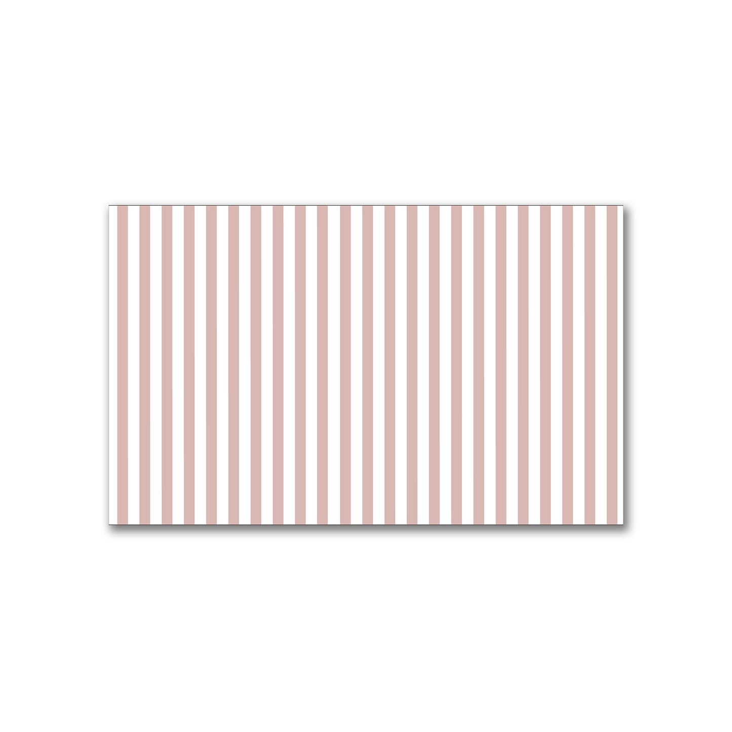 White Spun Polyester Fabric with Thin Salmon Bars #FASP-1139-241