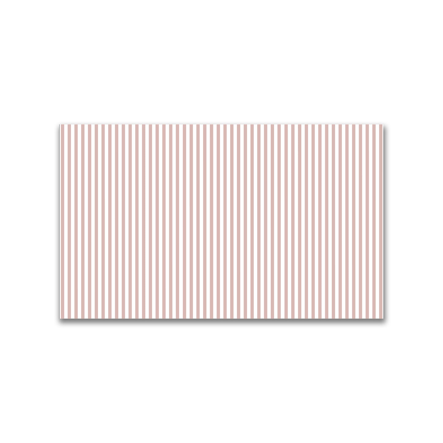 White Spun Polyester Fabric with Thin Salmon Bars #FASP-1139-241