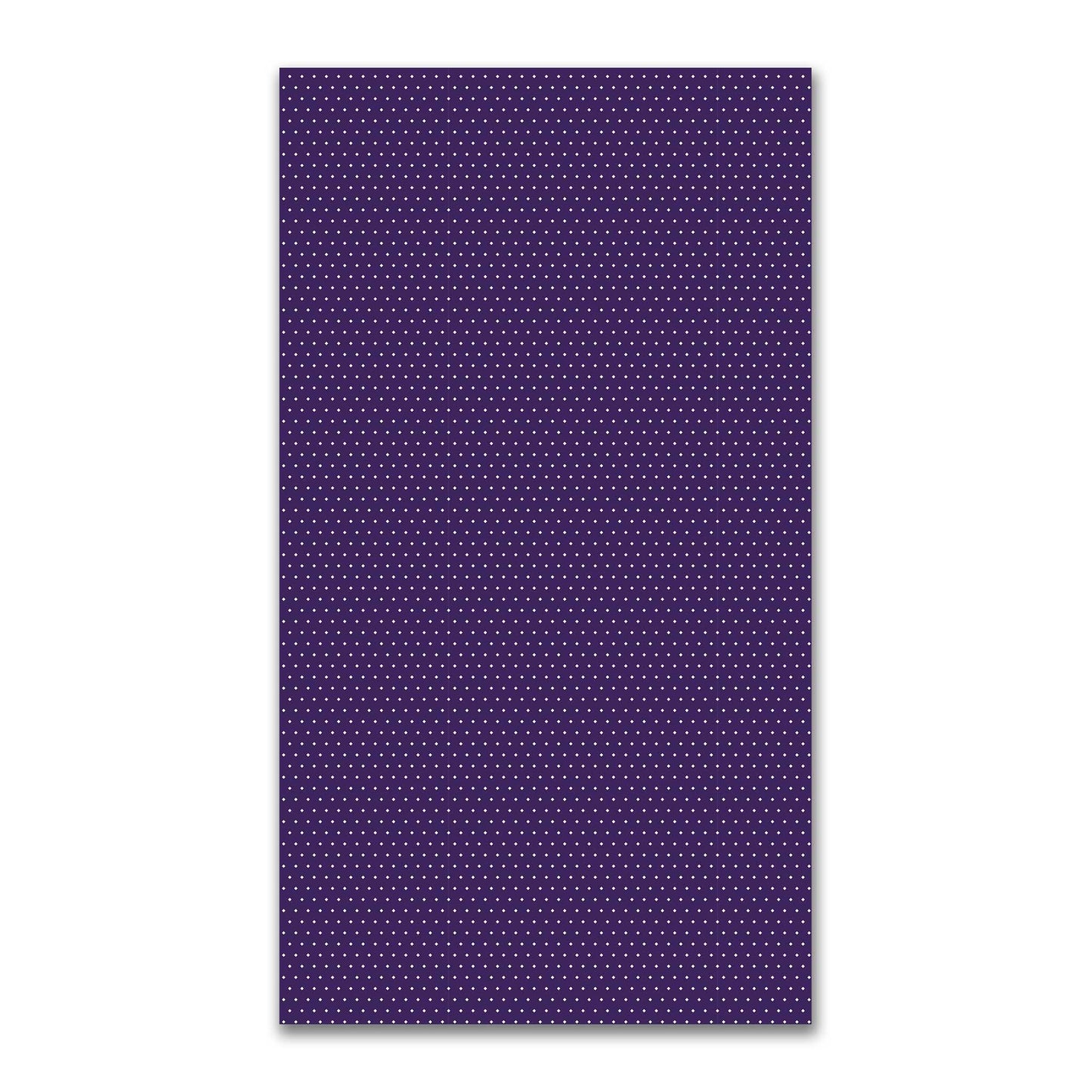 Spun Polyester Fabric with Fine White Diamonds on Purple #FASP-1143-112