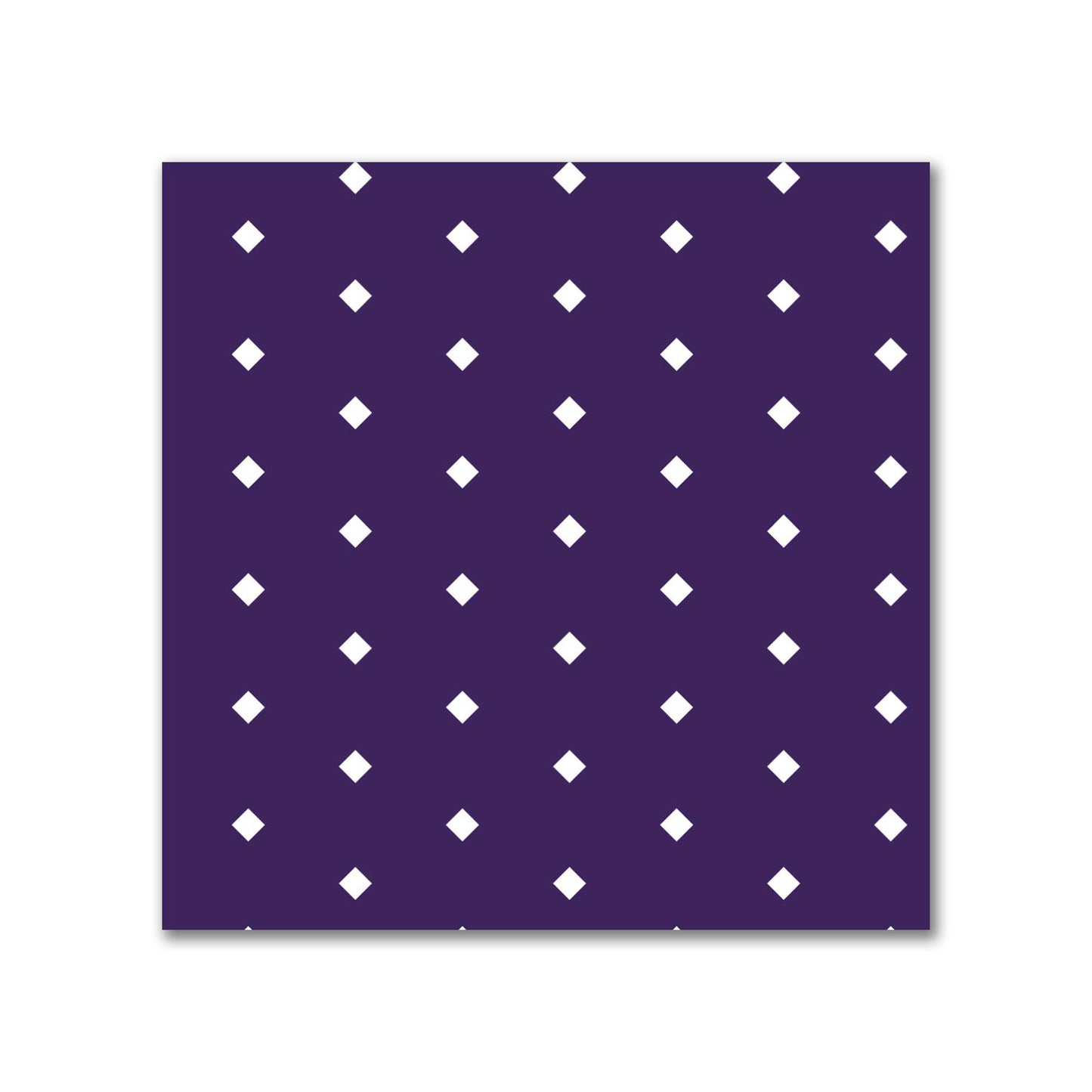 Spun Polyester Fabric with Fine White Diamonds on Purple #FASP-1143-112