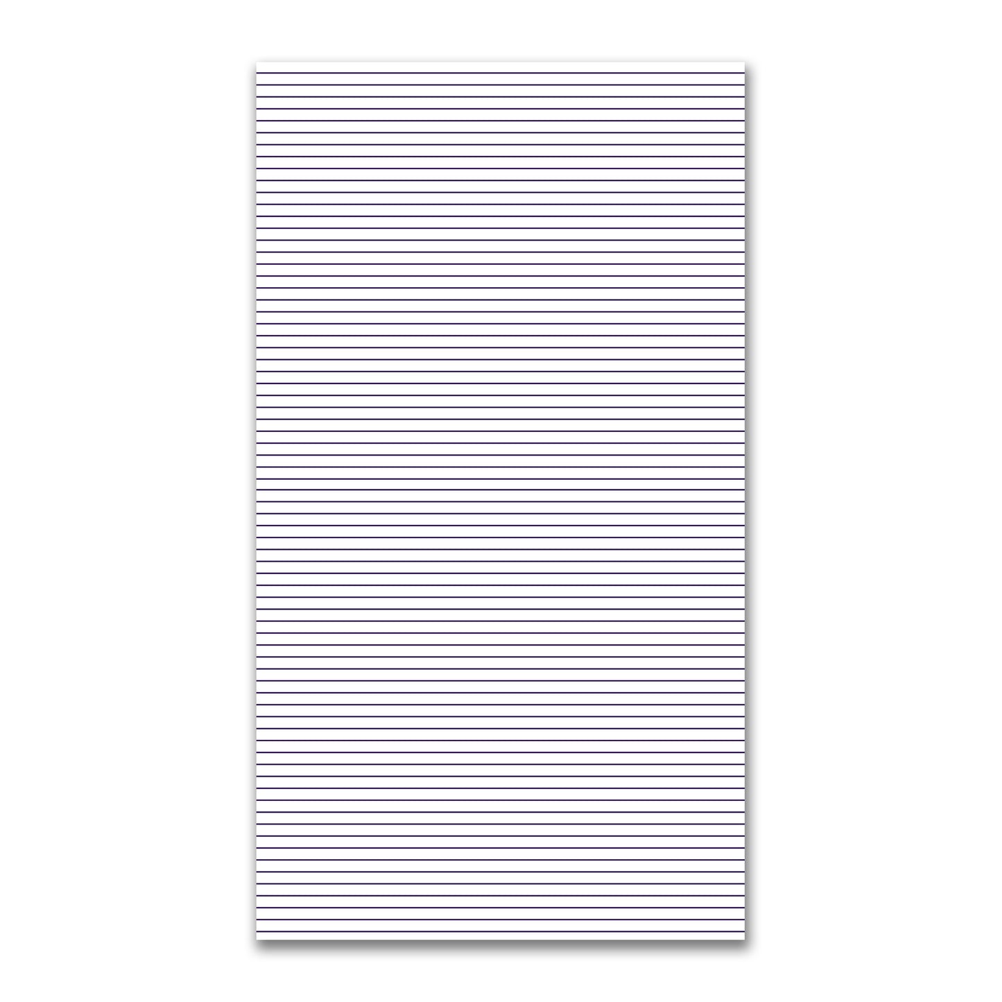 White Spun Polyester Fabric with Fine Purple Stripes #FASP-1143-151
