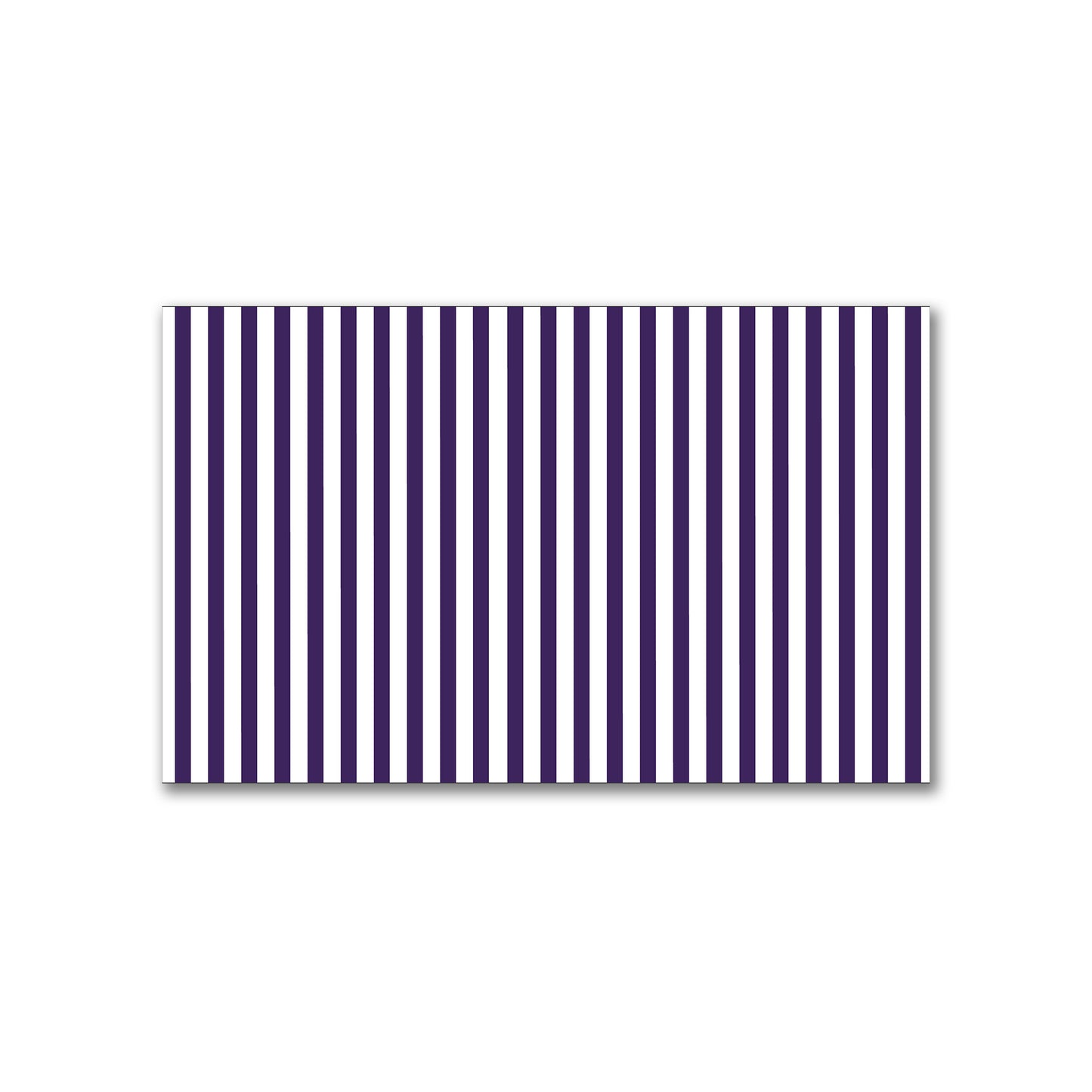 White Spun Polyester Fabric with Thin Purple Bars #FASP-1143-241