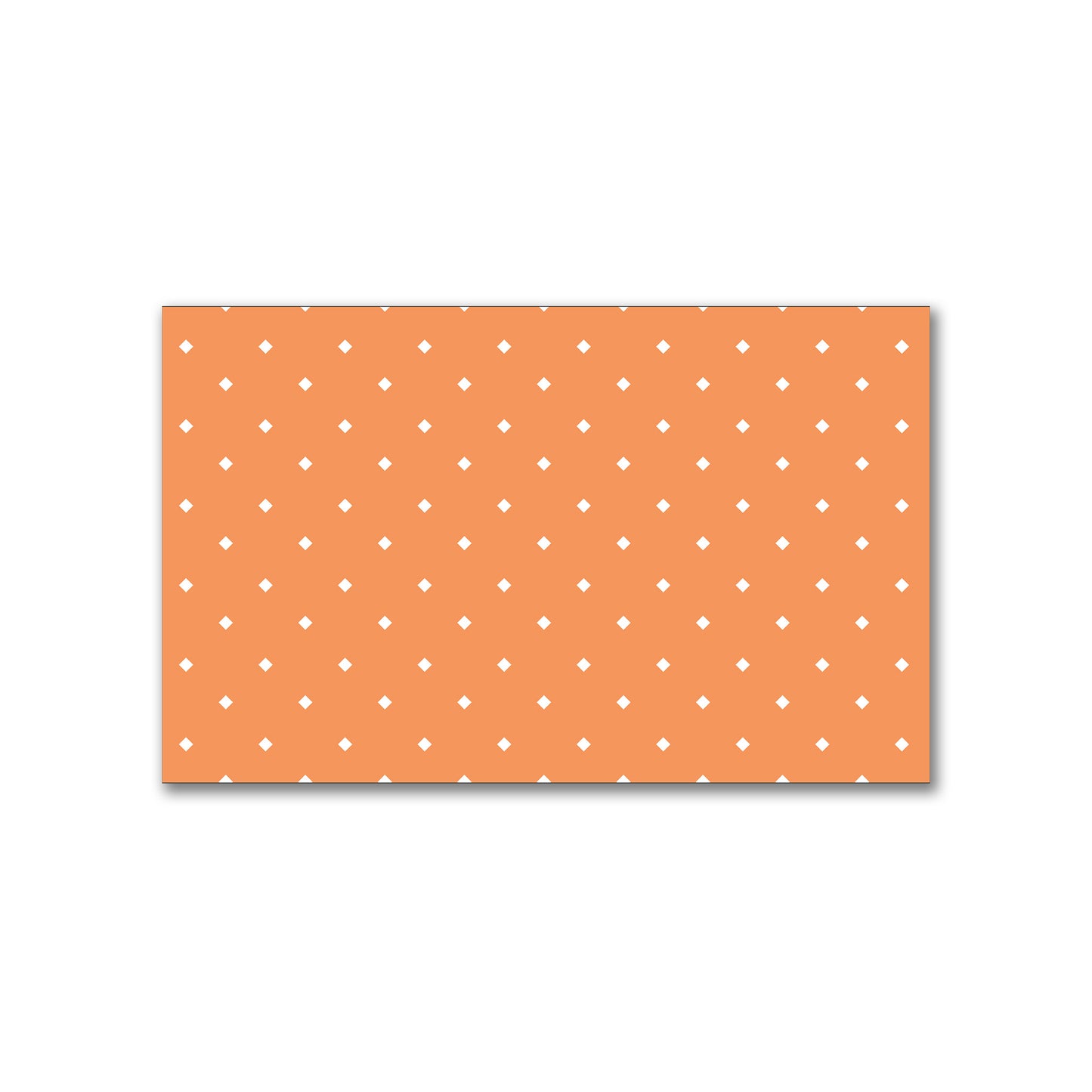 Spun Polyester Fabric with White Diamonds on Orange #FASP-1181-102