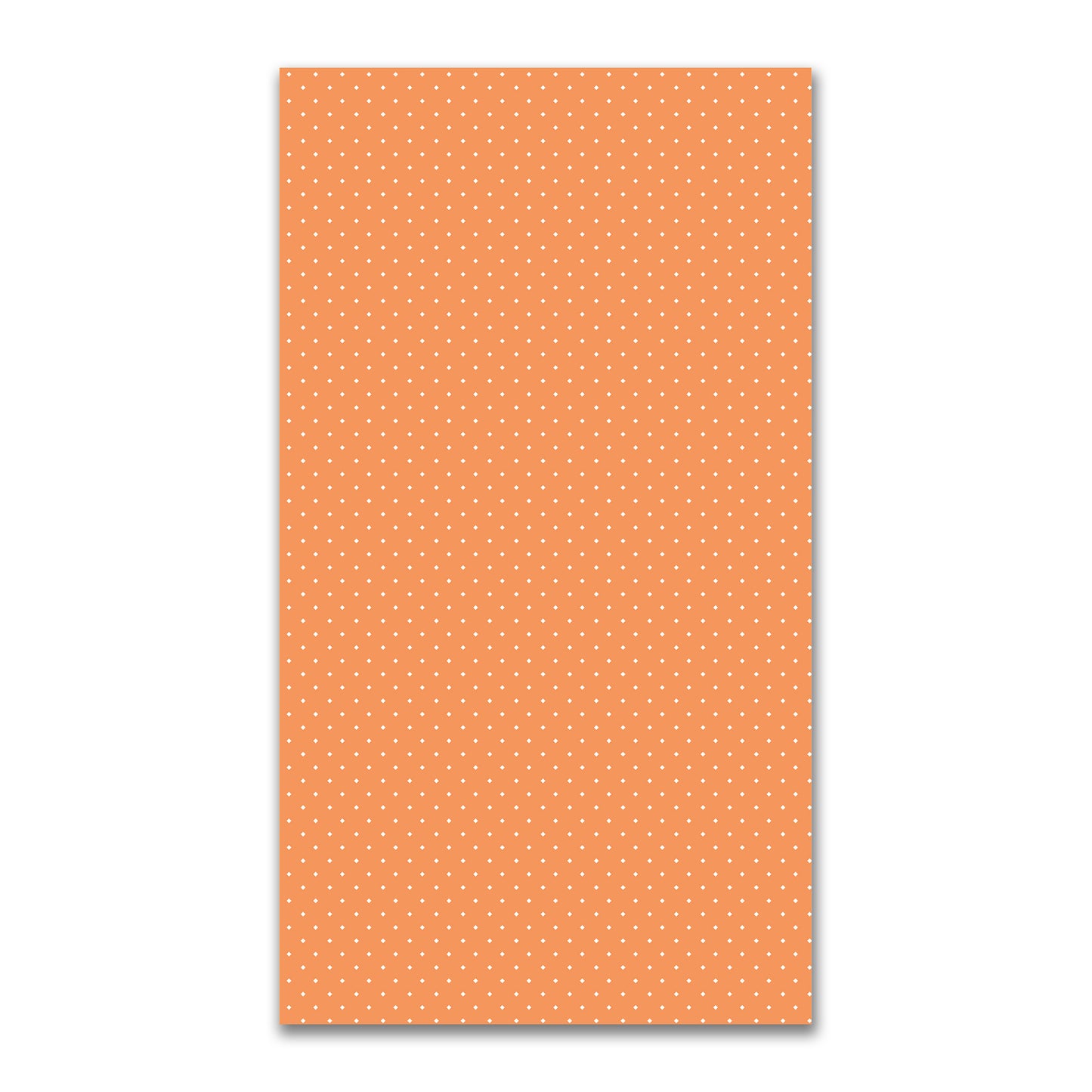 Spun Polyester Fabric with White Diamonds on Orange #FASP-1181-102
