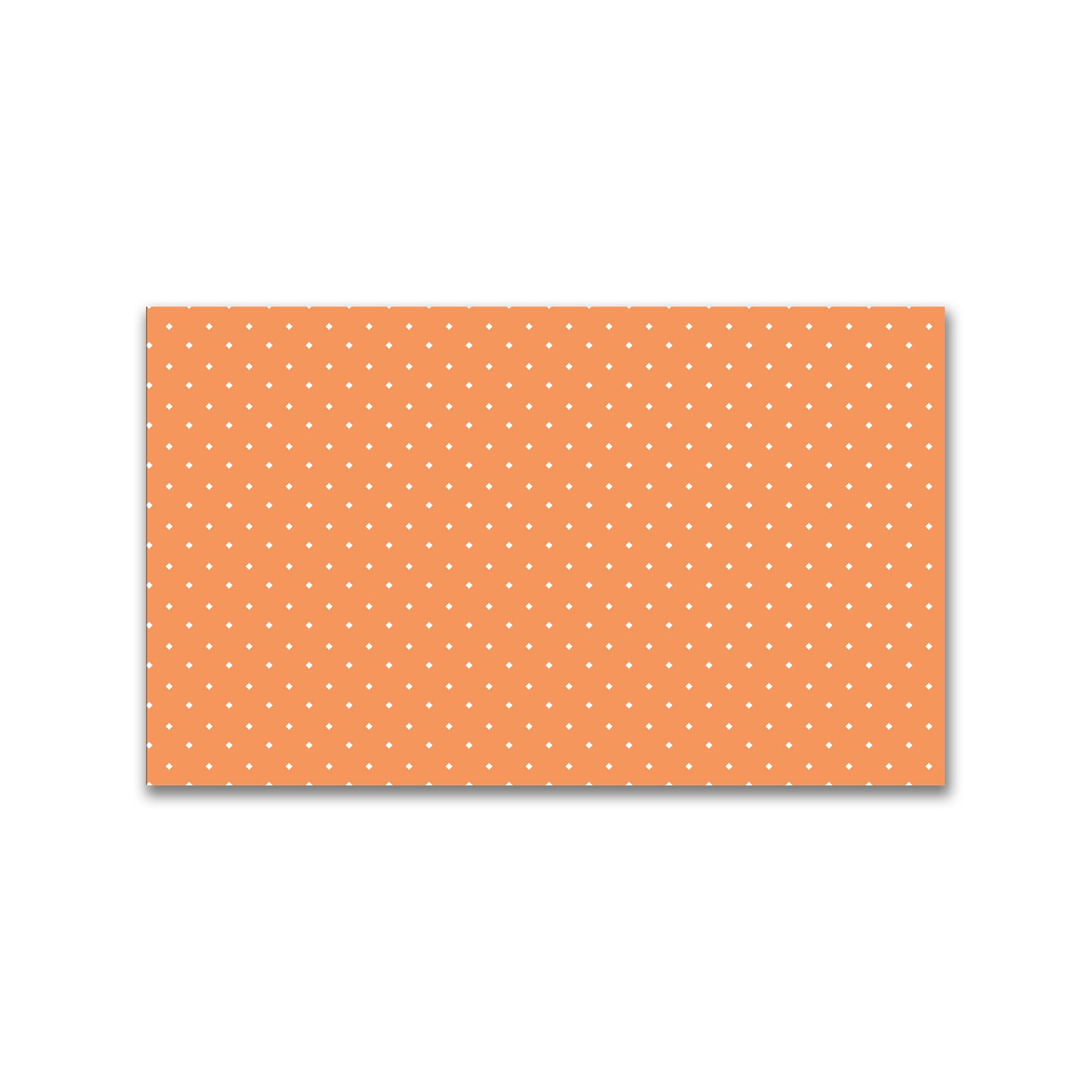 Spun Polyester Fabric with White Diamonds on Orange #FASP-1181-102
