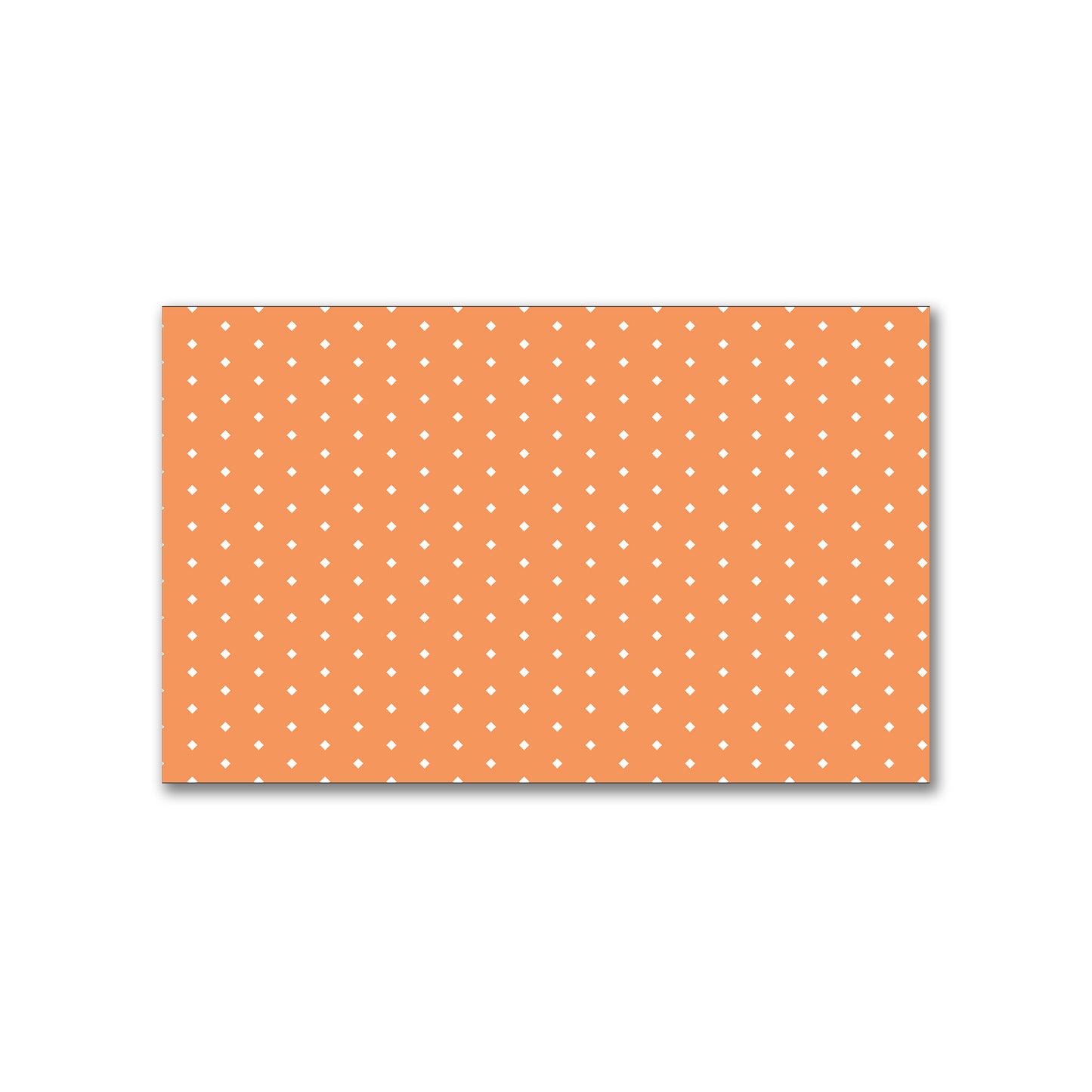 Spun Polyester Fabric with Fine White Diamonds on Orange #FASP-1181-112