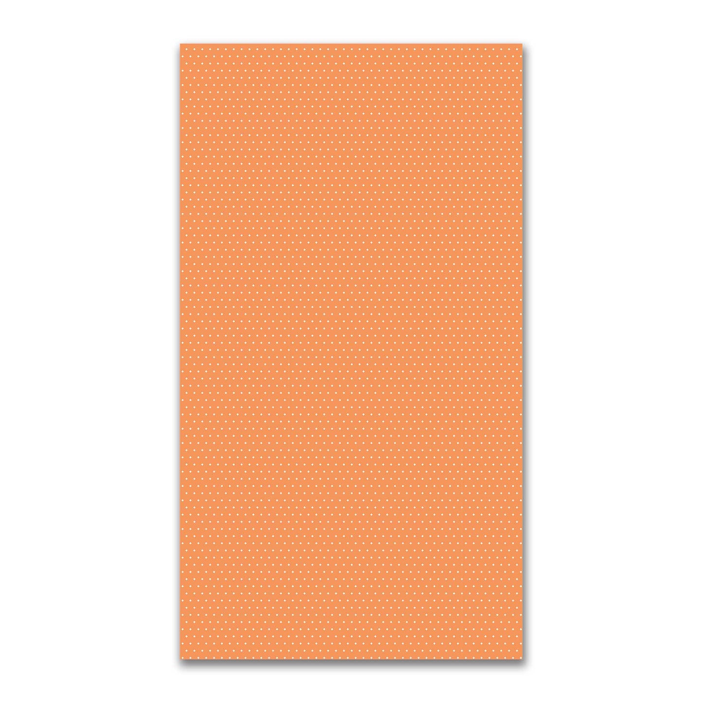 Spun Polyester Fabric with Fine White Diamonds on Orange #FASP-1181-112
