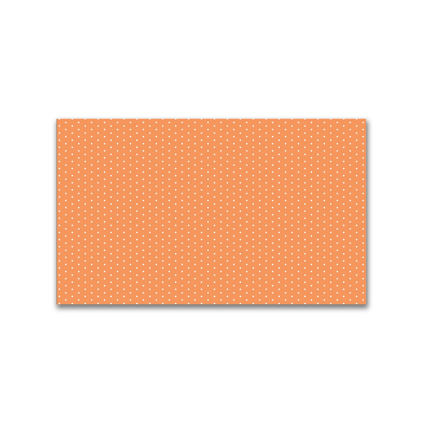 Spun Polyester Fabric with Fine White Diamonds on Orange #FASP-1181-112