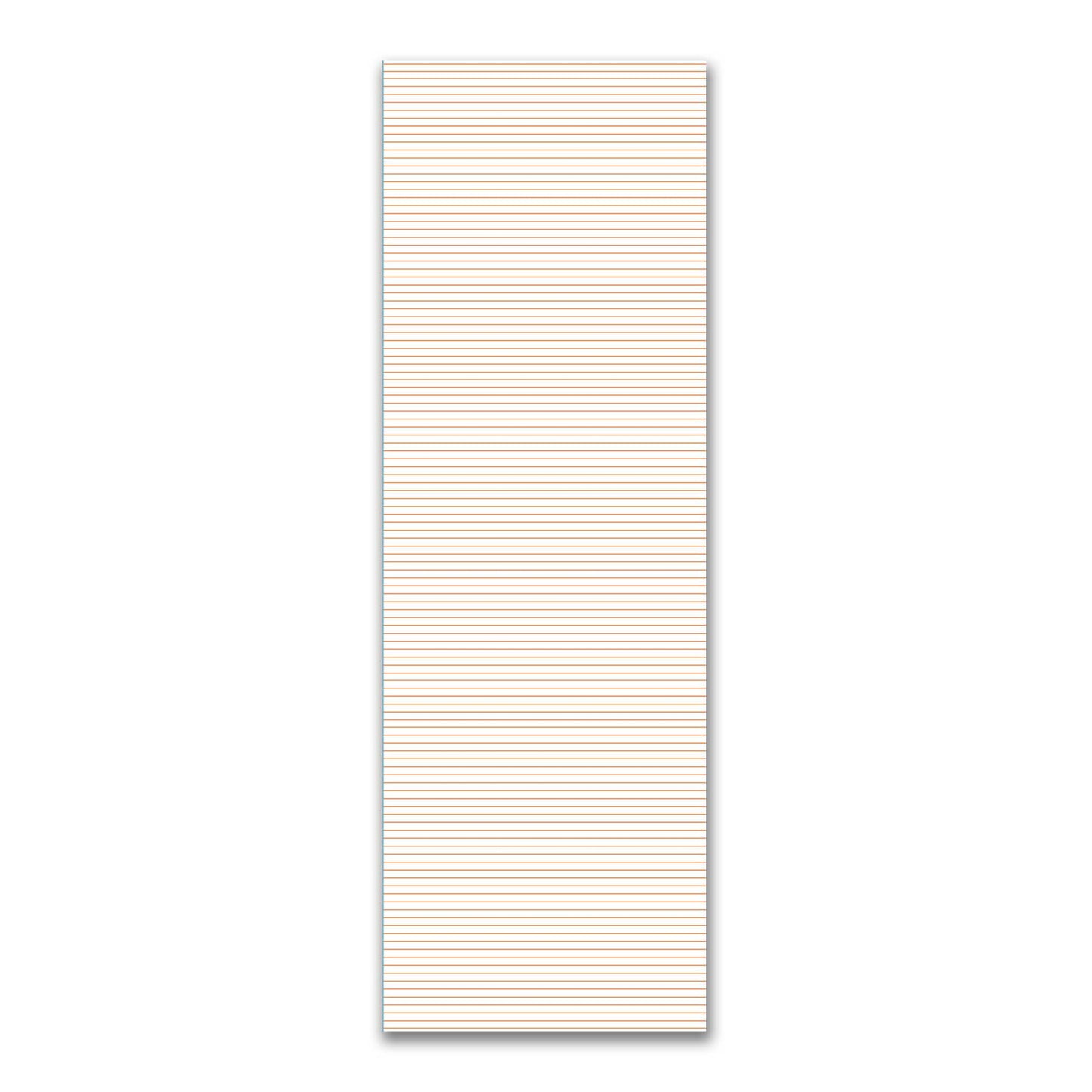 White Spun Polyester Fabric with Fine Orange Stripes #FASP-1181-151