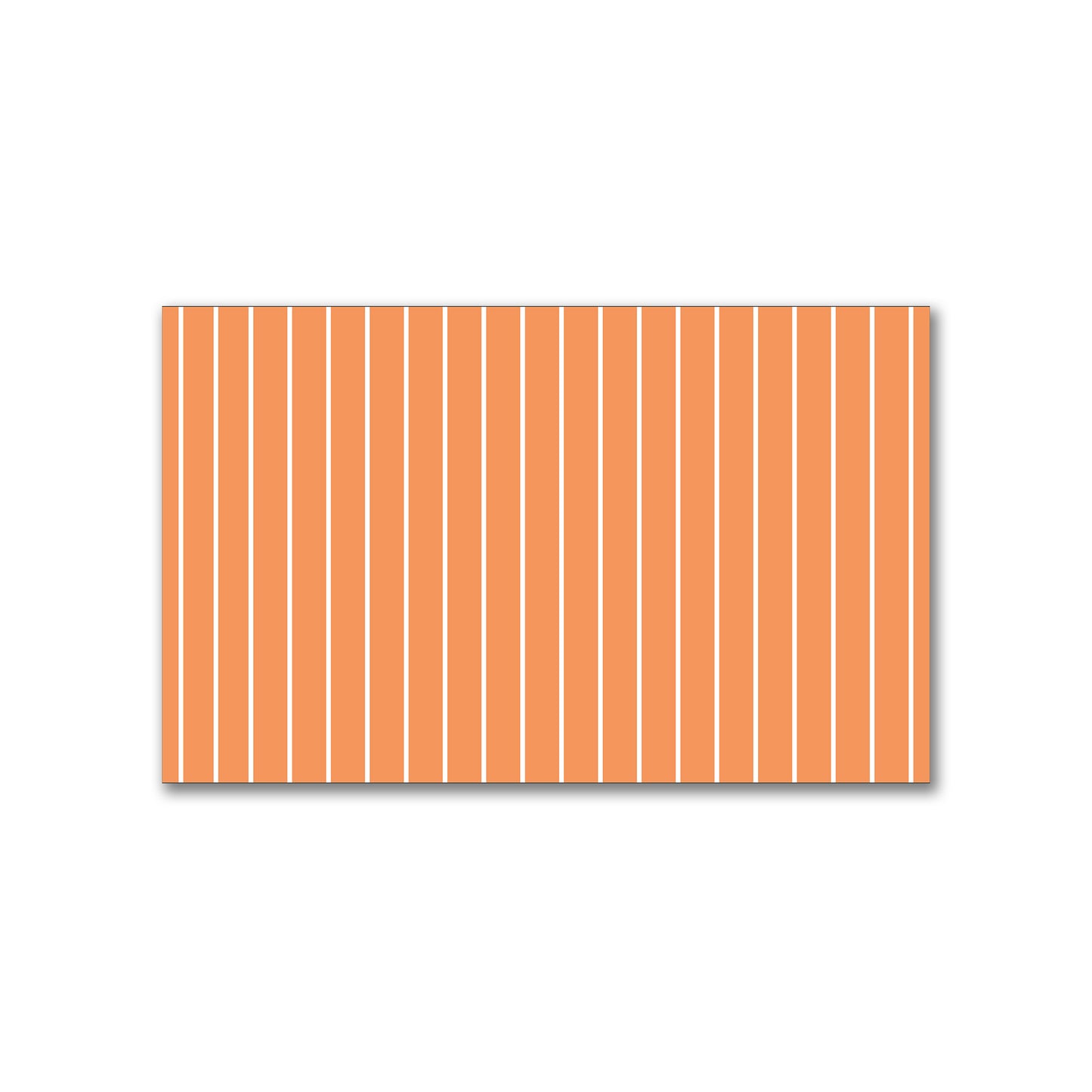 Spun Polyester Fabric with Fine White Stripes on Orange #FASP-1181-152