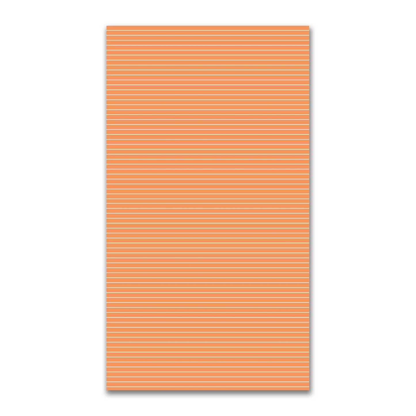 Spun Polyester Fabric with Fine White Stripes on Orange #FASP-1181-152