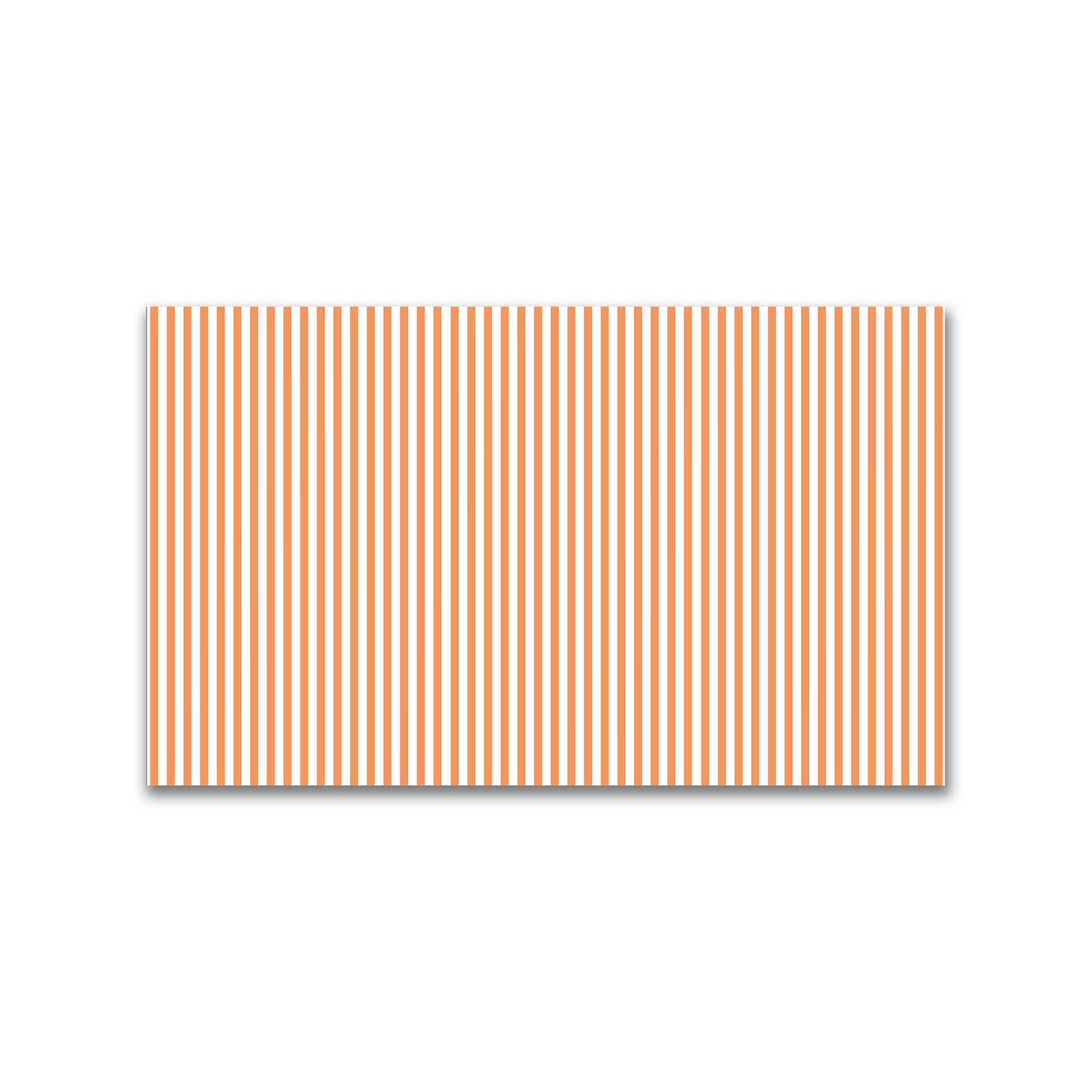 White Spun Polyester Fabric with Thin Orange Bars #FASP-1181-241
