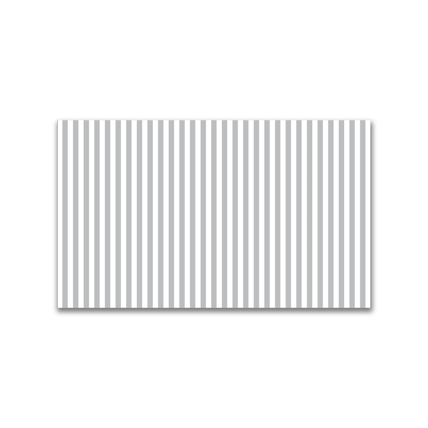 White Spun Polyester Fabric with Grey Bars #FASP-1203-051