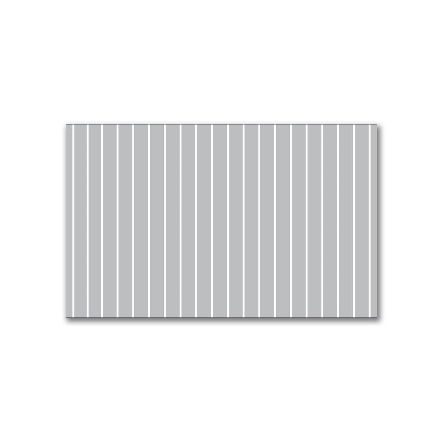 Spun Polyester Fabric with Fine White Stripes on Grey #FASP-1203-152