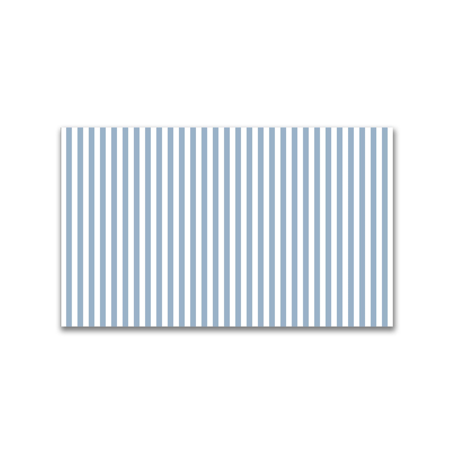 White Spun Polyester Fabric with Blue Bars #FASP-1231-051