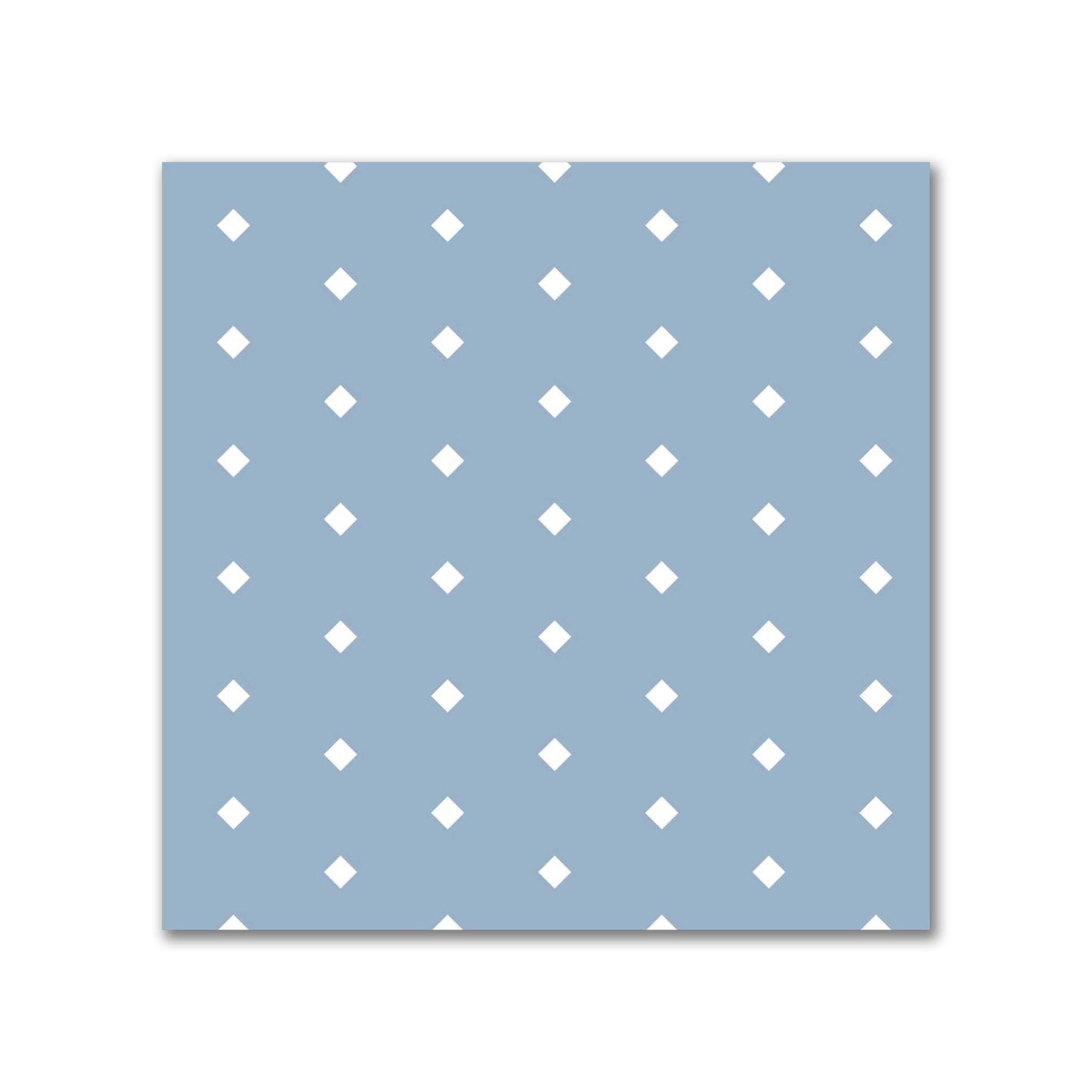 Spun Polyester Fabric with Fine White Diamonds on Blue #FASP-1231-112