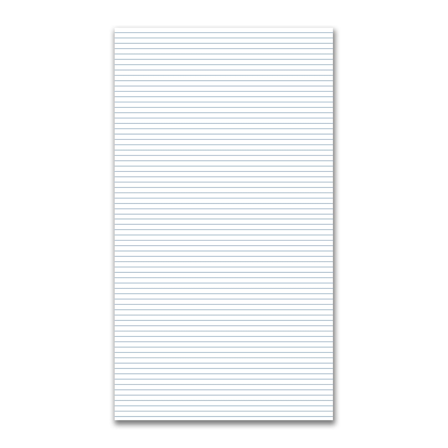 White Spun Polyester Fabric with Fine Blue Stripes #FASP-1231-151