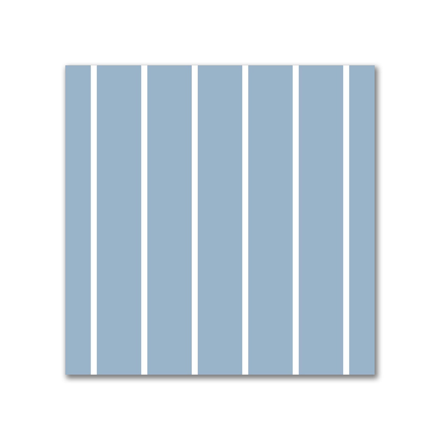 Spun Polyester Fabric with Fine White Stripes on Blue #FASP-1231-152