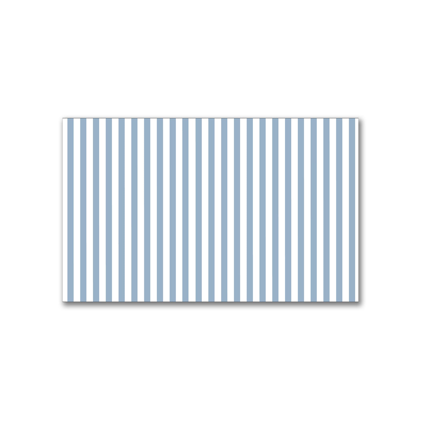 White Spun Polyester Fabric with Thin Blue Bars #FASP-1231-241