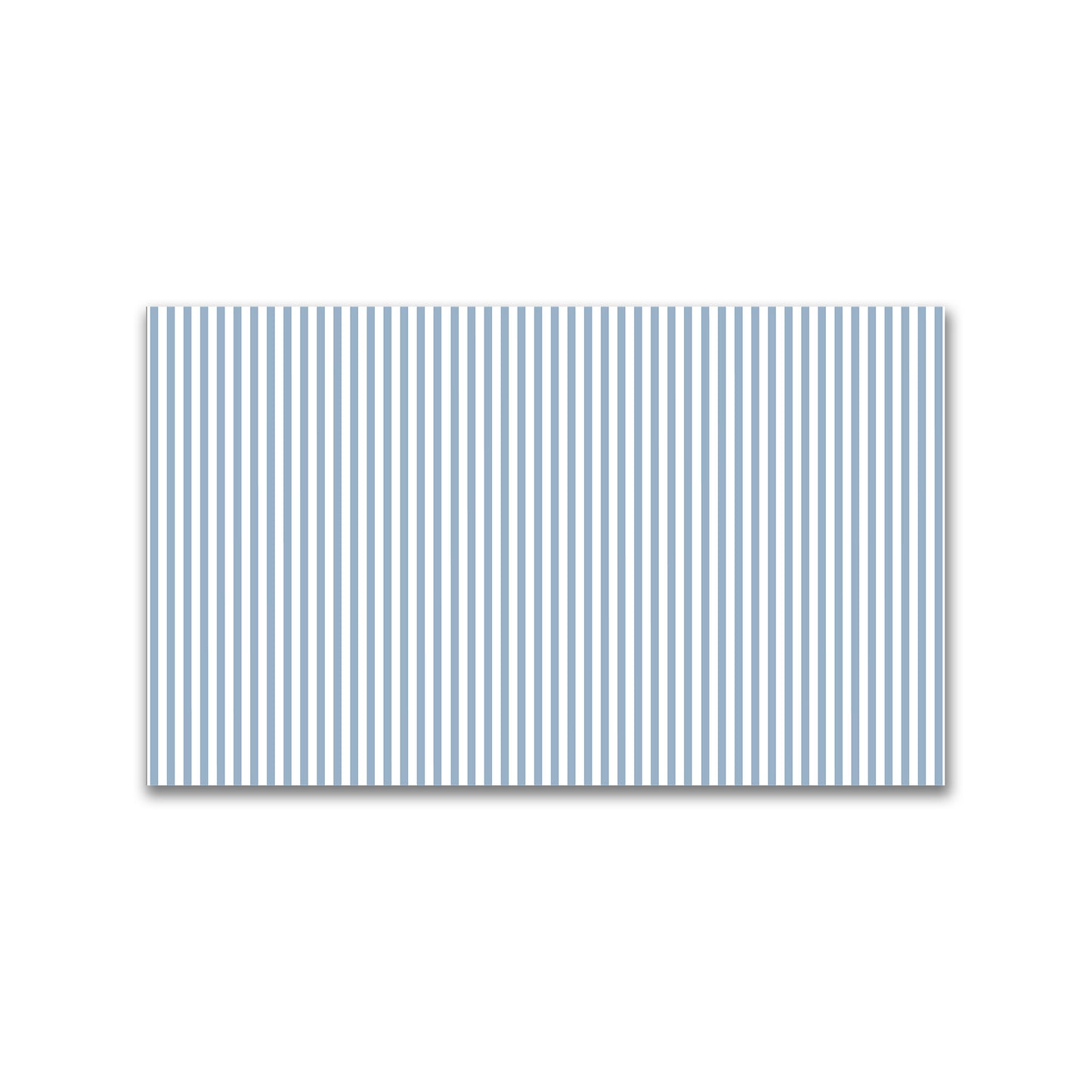 White Spun Polyester Fabric with Thin Blue Bars #FASP-1231-241