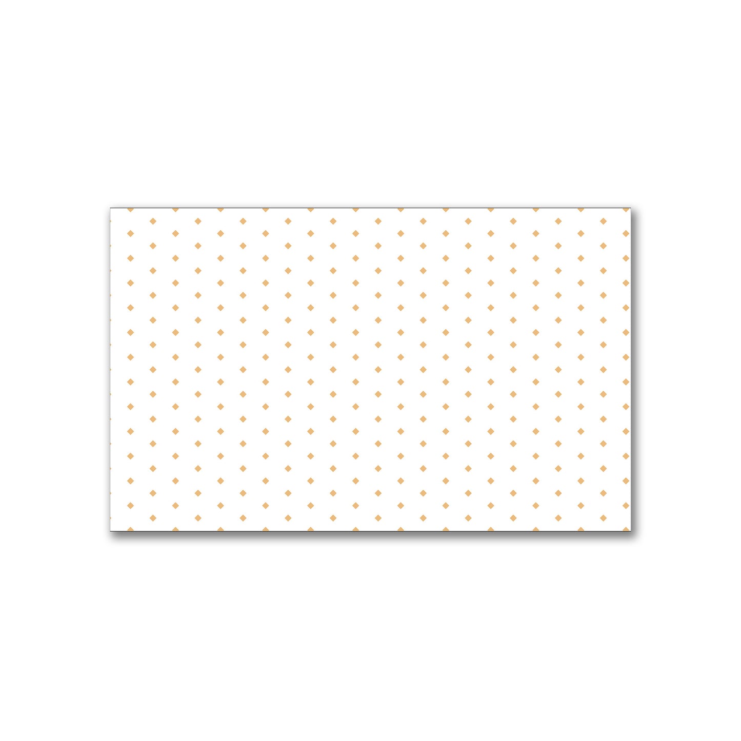 White Spun Polyester Fabric with Fine Orange Diamonds #FASP-1232-111