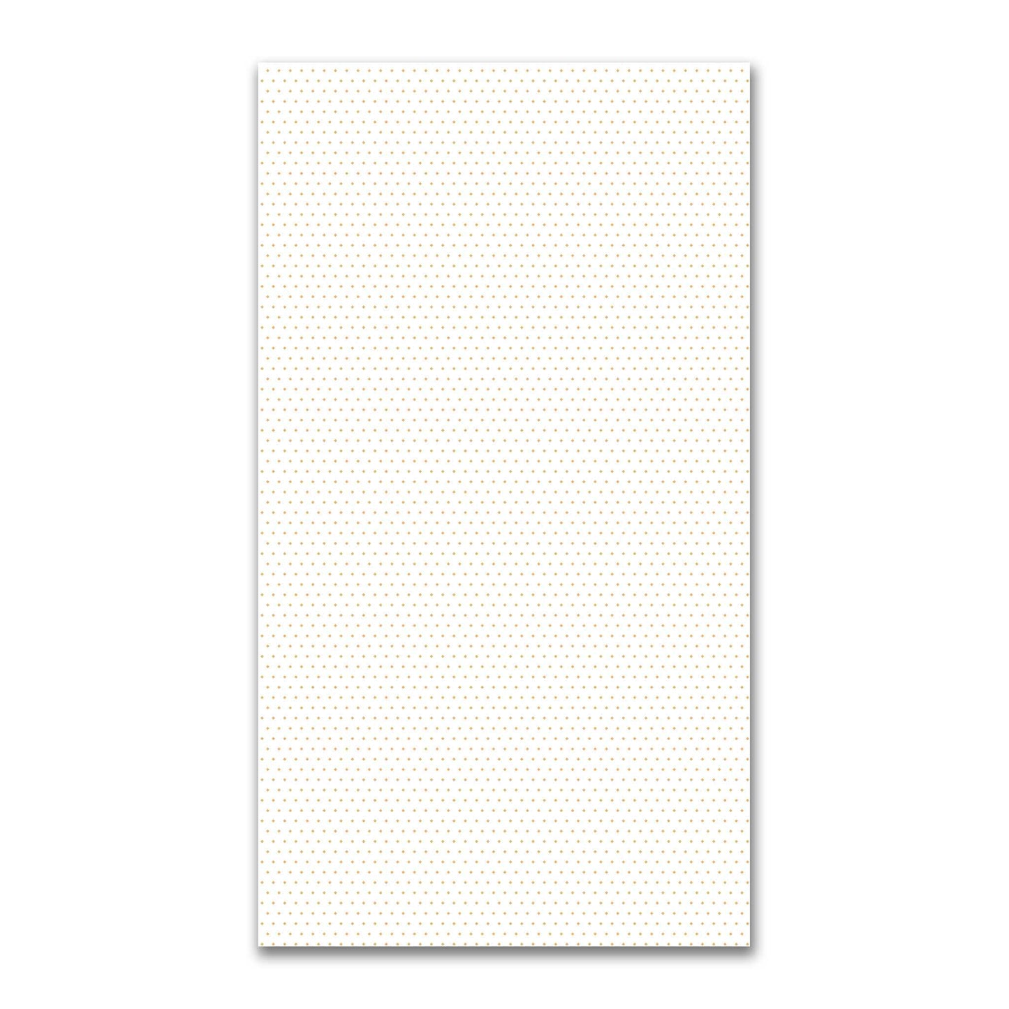 White Spun Polyester Fabric with Fine Orange Diamonds #FASP-1232-111