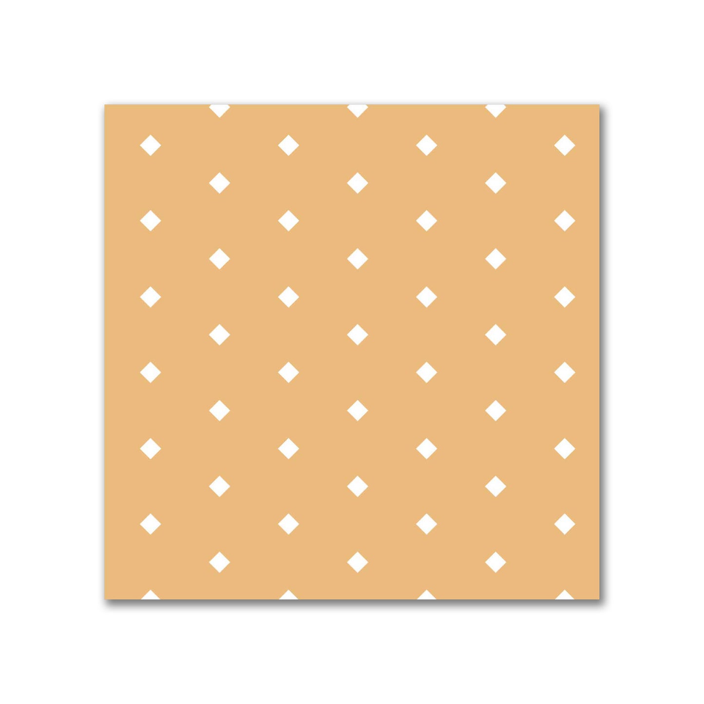 Spun Polyester Fabric with Fine White Diamonds on Orange #FASP-1232-112