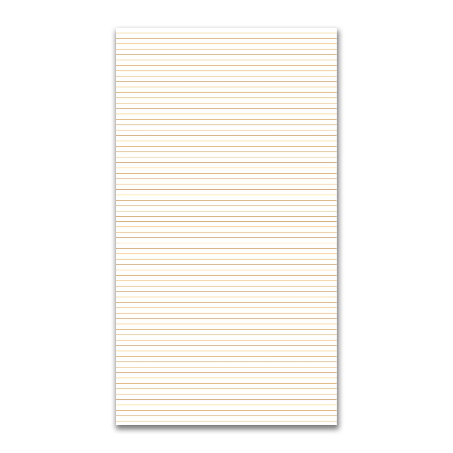White Spun Polyester Fabric with Fine Orange Stripes #FASP-1232-151