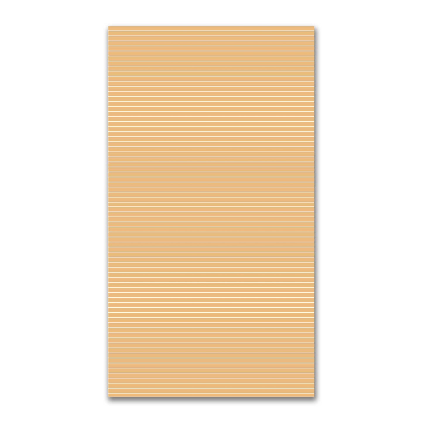 Spun Polyester Fabric with Fine White Stripes on Orange #FASP-1232-152