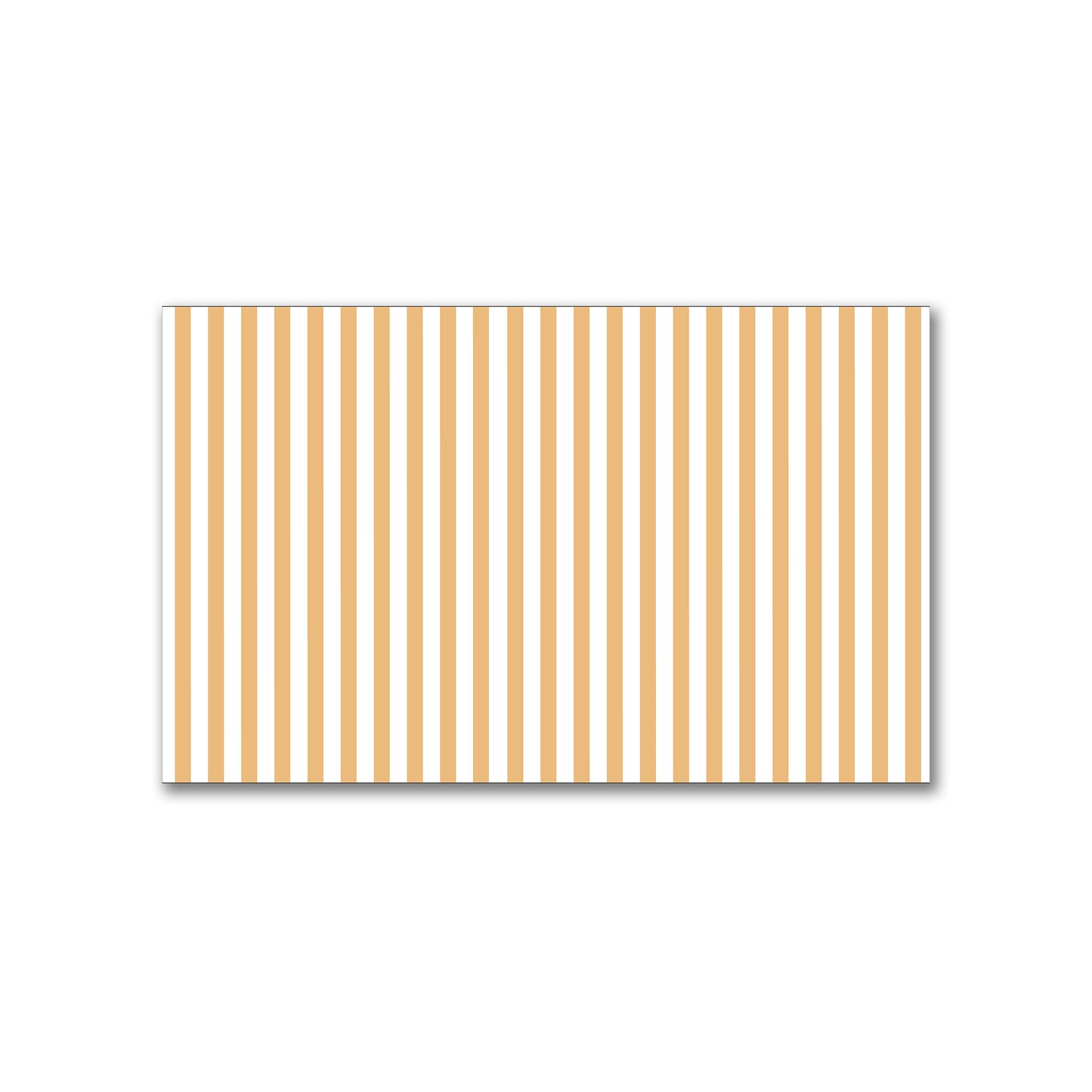 White Spun Polyester Fabric with Thin Orange Bars #FASP-1232-241