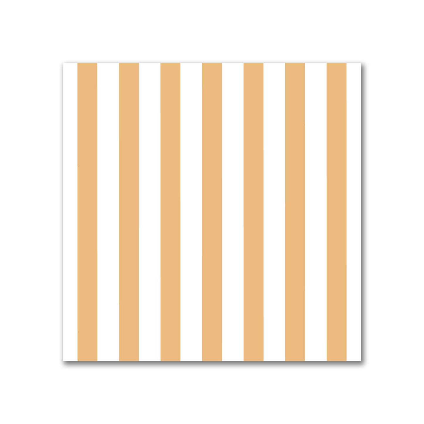 White Spun Polyester Fabric with Thin Orange Bars #FASP-1232-241