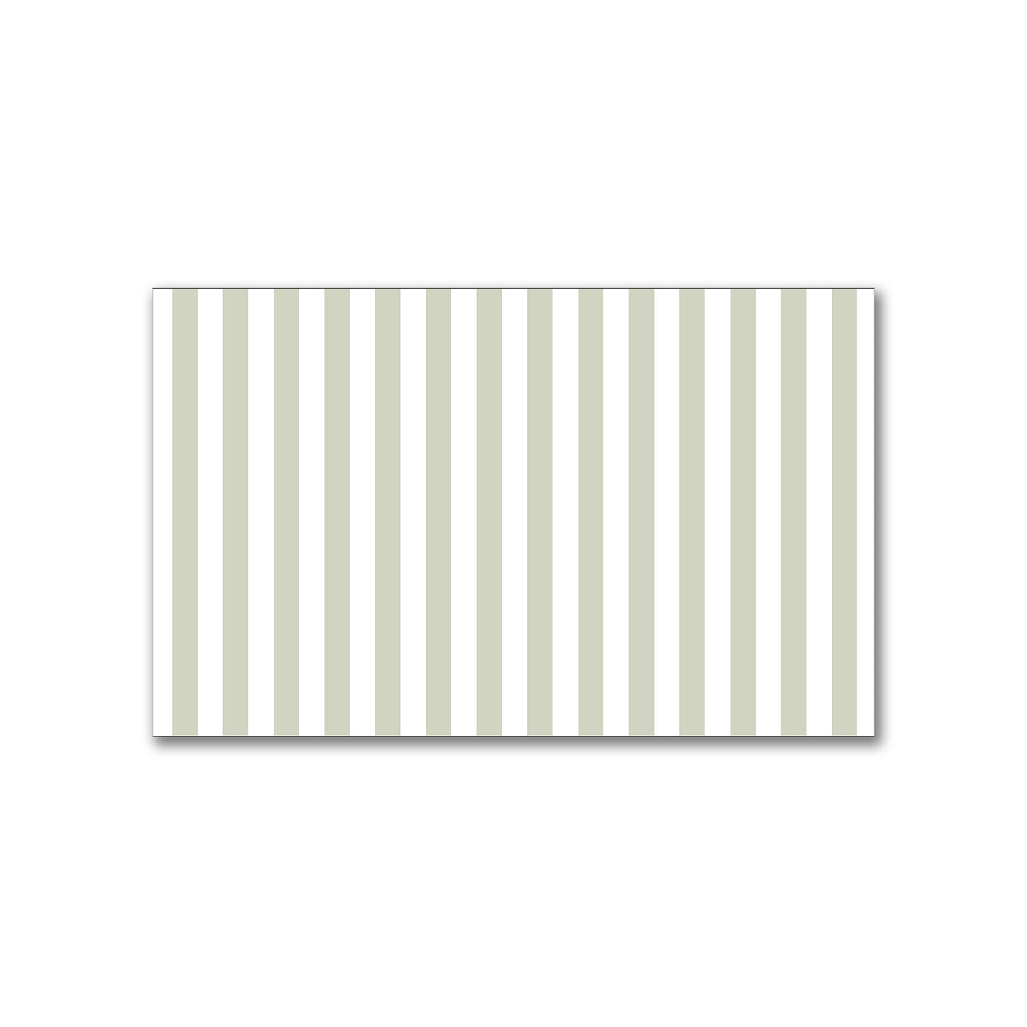 White Spun Polyester Fabric with Pale Green Bars #FASP-1241-051